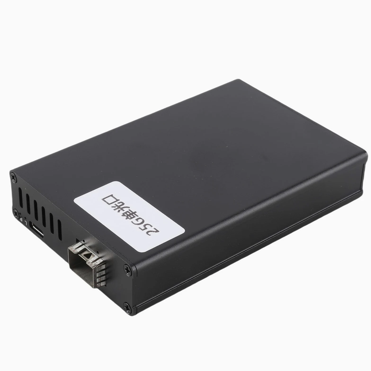 RiToEasysports Scheda di Rete 25G, Interfaccia Ottica SFP in Lega di Alluminio, Adattatore Plug and Play Ad Alta velocità da 25 Gbps per Sistemi OS X e, Portatile per i Viaggiatori (Porta unica)