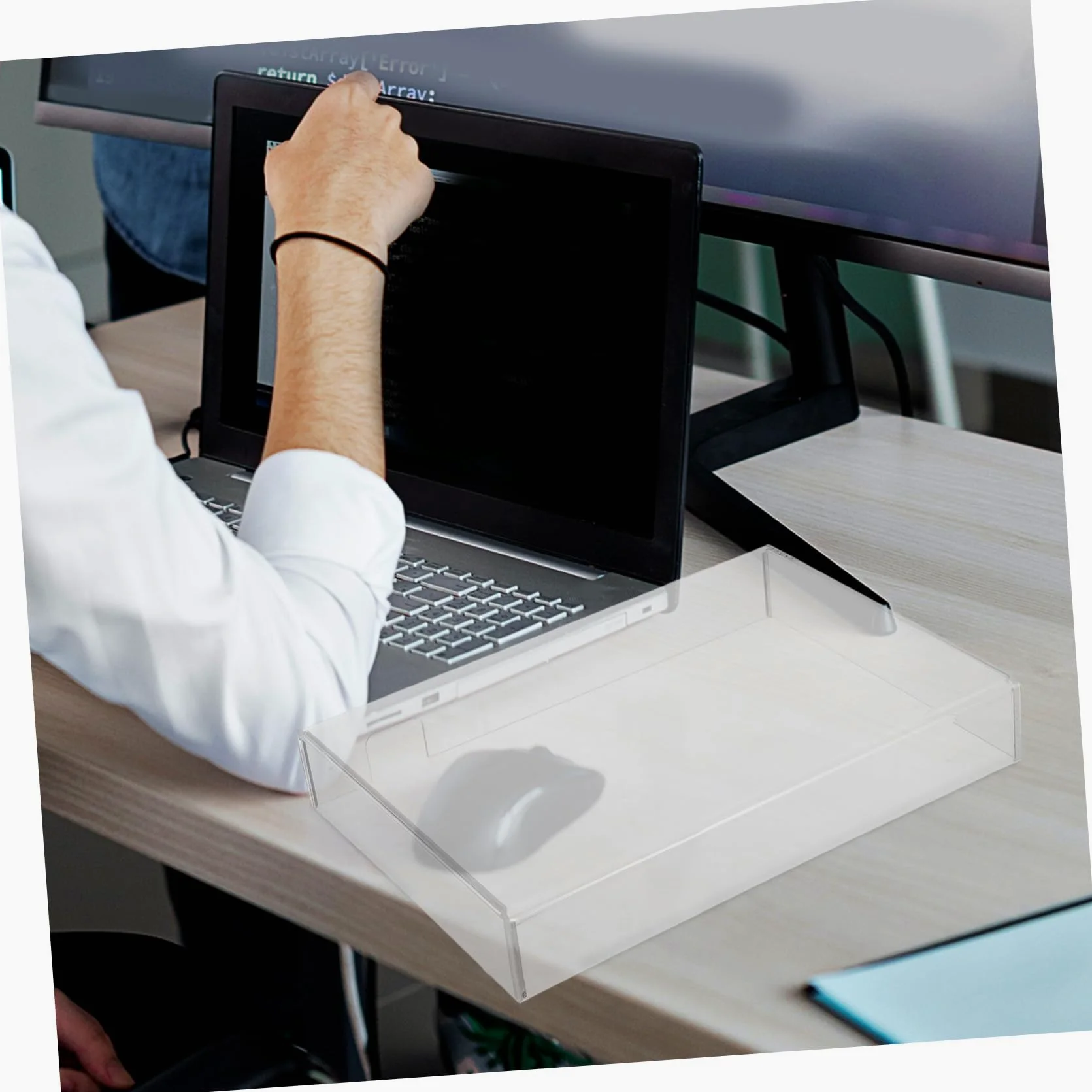 Alipis Copertura Antipolvere Trasparente per Tastiera da Gioco in Acrilico 357x255x48mm, Protezione Resistente Agli Schizzi per Laptop, Antipolvere per Uso Domestico, Ufficio e Scuola