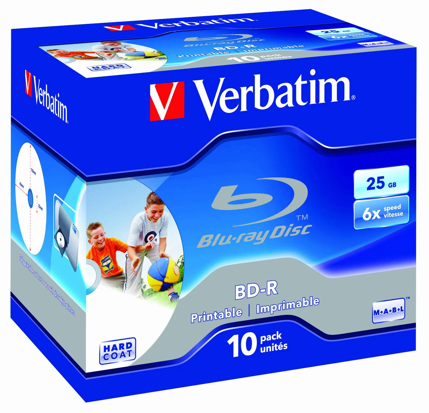 Verbatim BD-R 25GB Printable Blu-ray registrabile (BD-R) - Confezione da 10