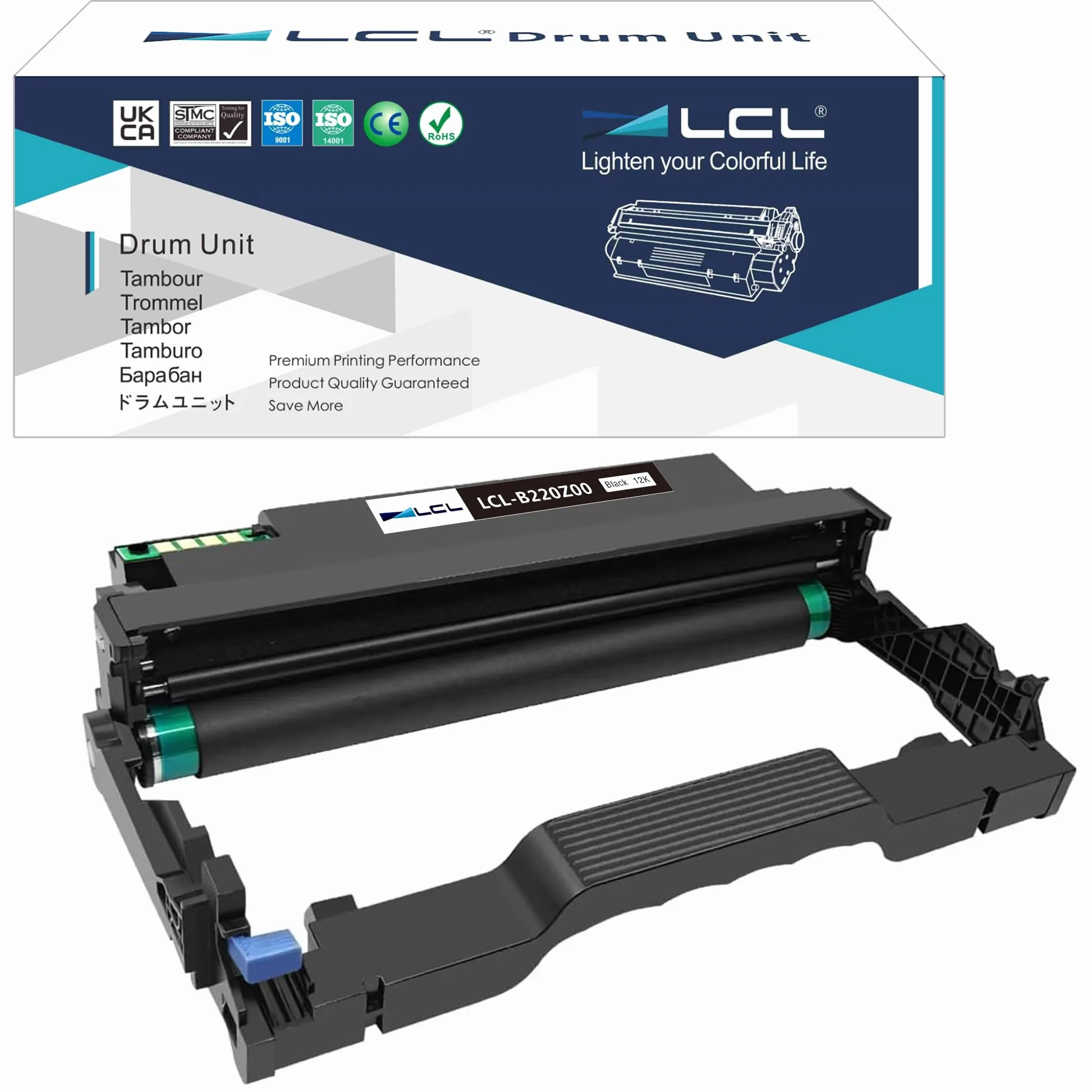 LCL Tamburo Compatibile B220Z00 MB2236i B2236dw MB2236adw MB2236adwe (Nero) Sostituzione per stampante Lexmark MB2236i B2236dw MB2236adw MB2236adwe