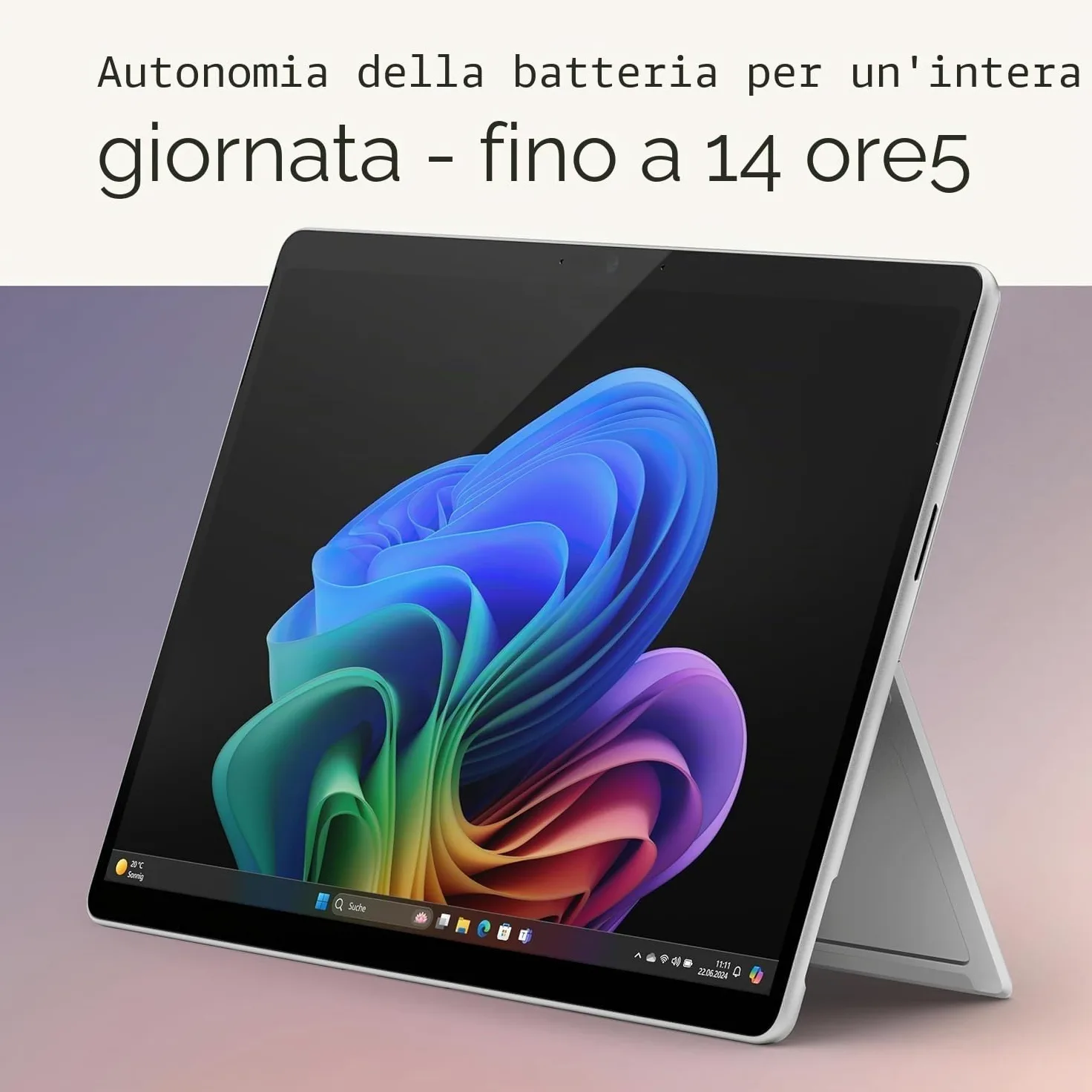 Microsoft Surface Pro (non include il caricabatterie) | Copilot+ PC | Touch screen 13" | Snapdragon X Plus | 16GB RAM | 256GB SSD | Ultimo modello, 11a edizione | Windows 11 Home | Platinum