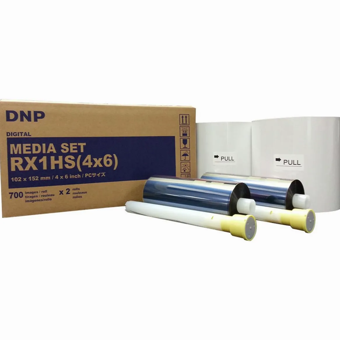 DNP media di stampa per stampante ds-rx1hs – 4 x 6 700 stampe 1-Pack