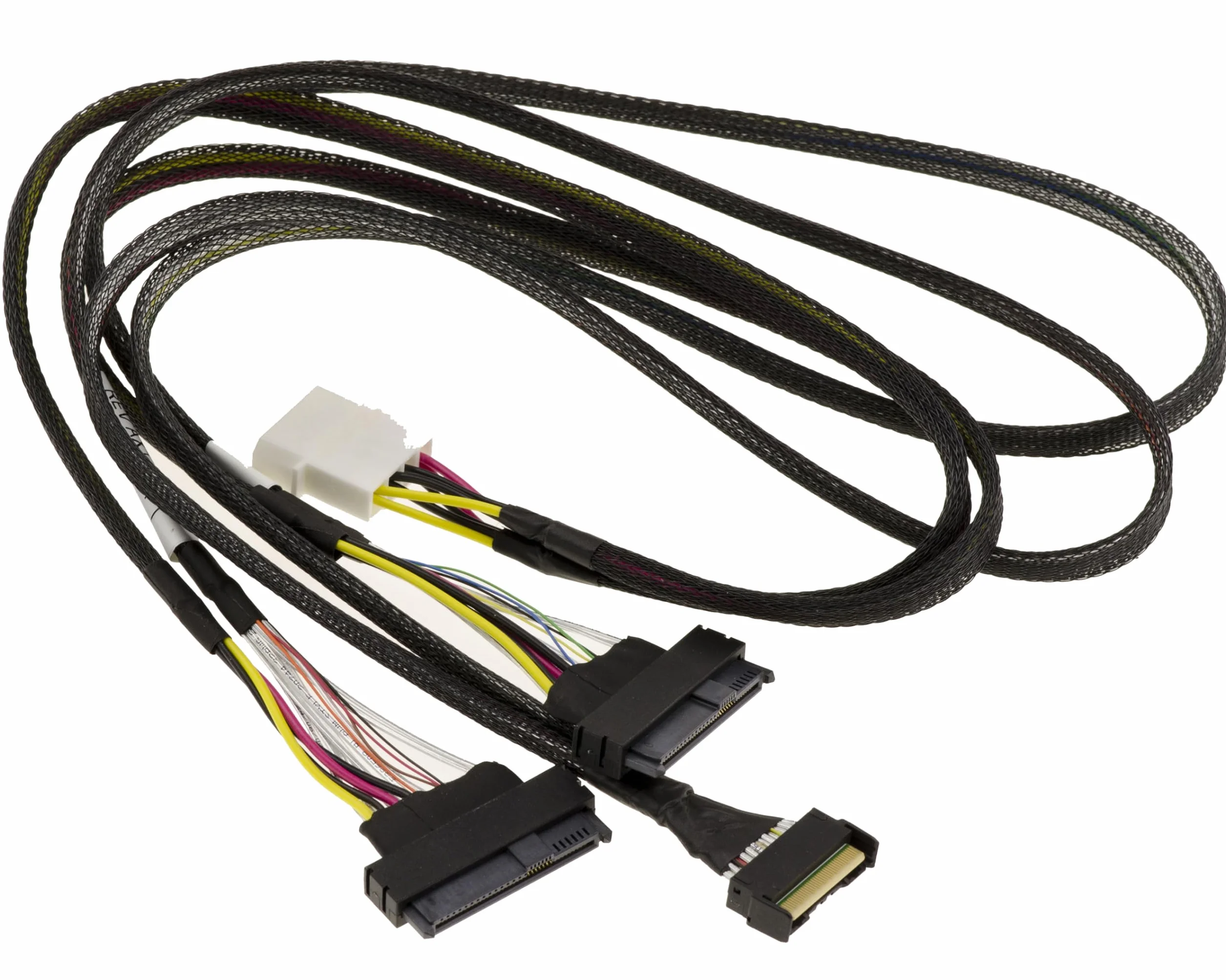 KALEA-INFORMATIQUE Cavo PCIe 5.0 con connettori MCIO 8i 74 pin a 2x SFF-8639 68 pin U2 U3 lungo 80 cm.