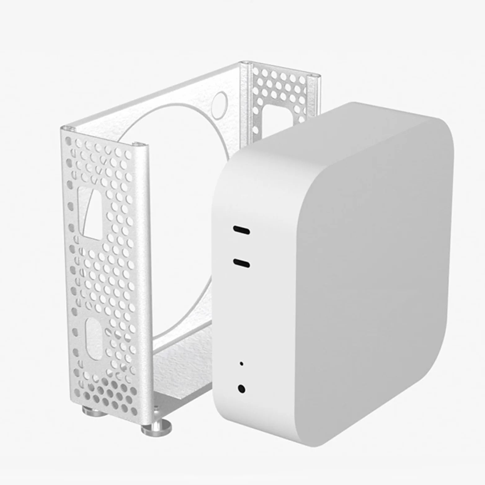Supporto compatto verticale per laptop MiniM4 con design antiscivolo e supporto verticale salvaspazio efficiente per raffreddamento
