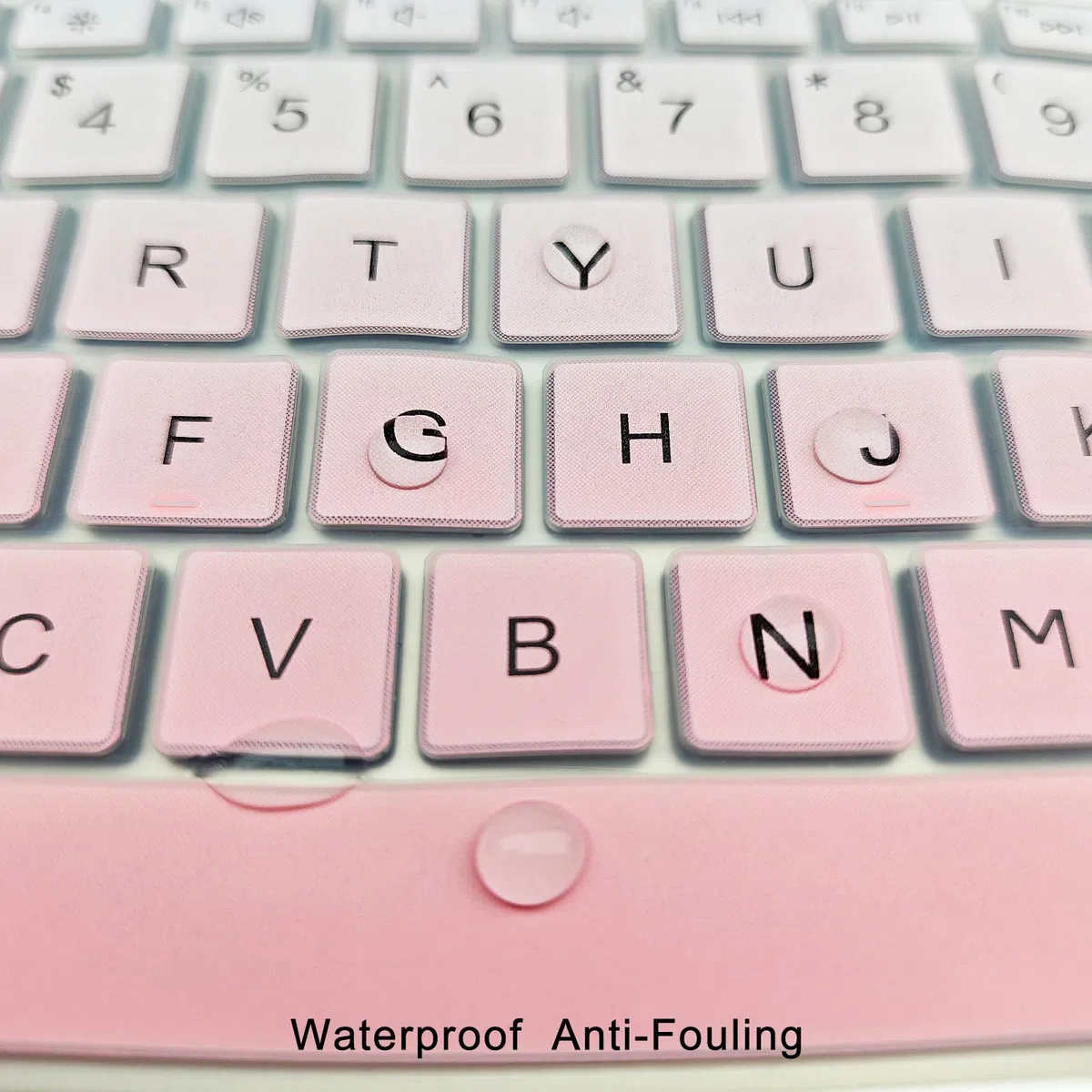 Cover in silicone per tastiera per laptop HP da 17,3", 17-cn0065cl 17-cn0075cl 17t-cn000 17-cn0097nr 17-cn0025nr 17-cn0026nr 17-cn1053cl 17-cn1063cl cl 17-c.c. n0023dx 17-CP0001DS 17-CP1035cl (rosa)