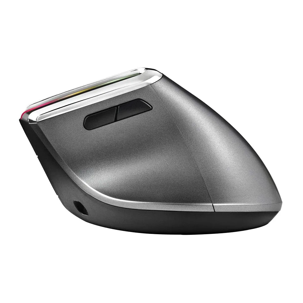 NGS EVO KARMA - Mouse Verticale Ergonomico Senza Fili, Ricaricabile, 5 Pulsanti Silenziosi+Scorrimento, Sensore ottico: 800/1200/1600/3200 DPI, 2.4GHz USB + Bluetooth 3.0 + Bluetooth 5.0, Plug&Play