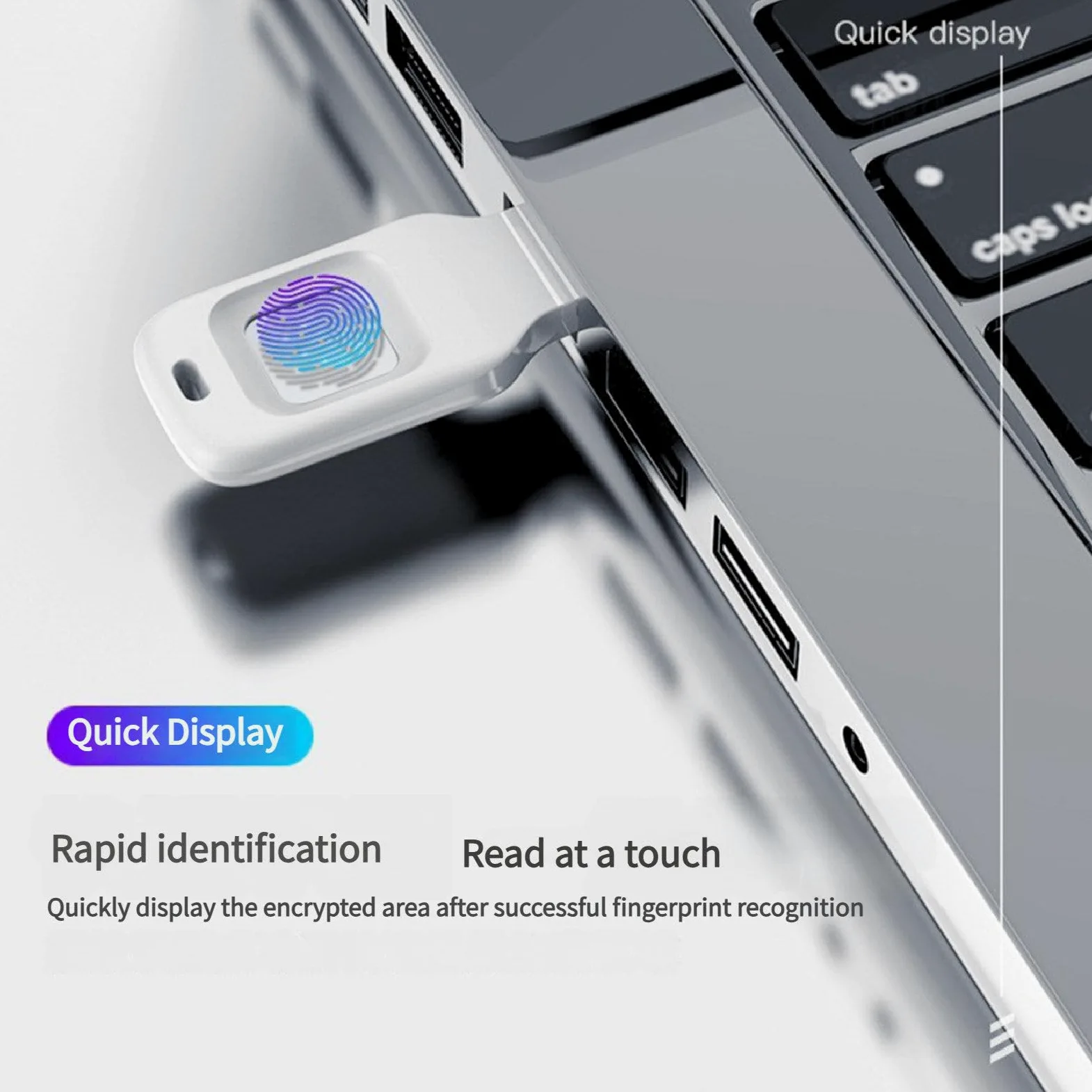 Chiavetta USB Type-C con crittografia delle Impronte digitali, chiavetta USB protetta da Password, 10 ID di Impronte digitali consentiti, chiavette USB 128GB