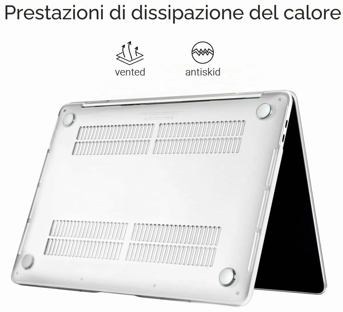 TECOOL Cover compatibile con MacBook Pro 16 Pollici 2020 2019 (A2141) con Touch Bar, Custodia Rigida Protettiva Sottile in Plastica Superficie Liscia, Cristallo Trasparente