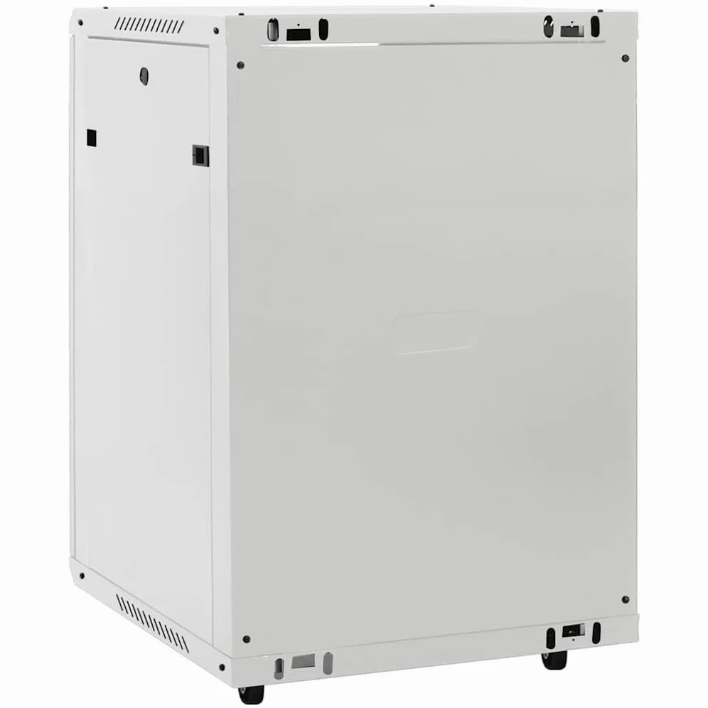 Armadio di rete 15U da 19 pollici, 60 x 45 x 86 cm, con serratura, alloggiamento da parete per tecnologia di rete IT