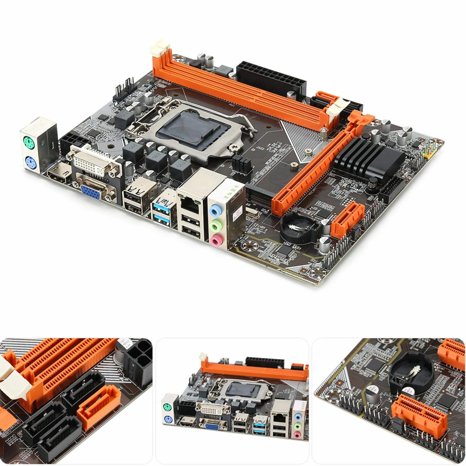 Scheda madre, scheda madre B75 M.2 Scheda madre desktop a 1155 pin Trasmissione ad alta velocità Doppia interfaccia USB 3.0 per computer desktop