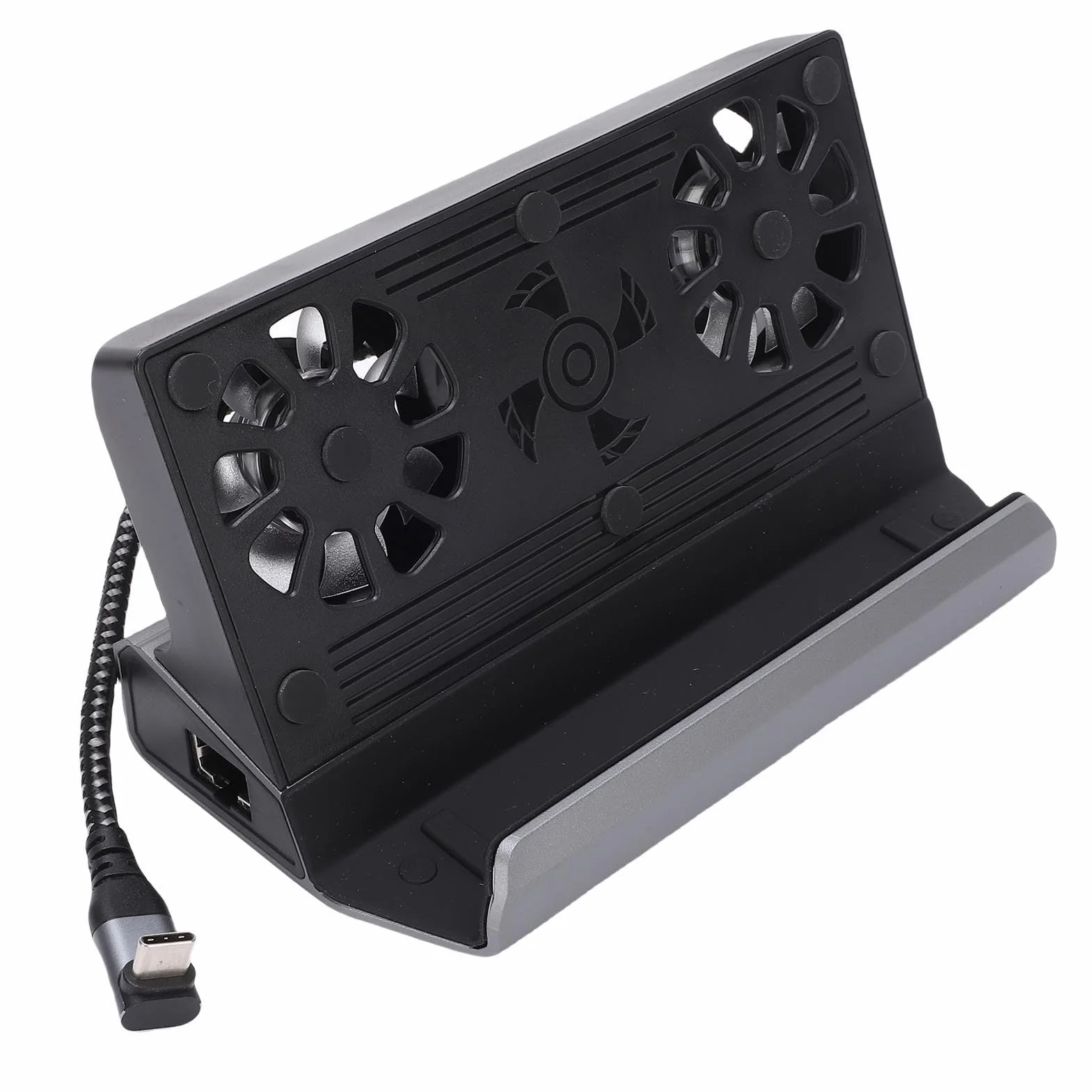 Sxhlseller Docking Station per Console di Gioco per Legion Go S, Hub 4K 10 in 1 con Doppia Ventola di Raffreddamento, Base di Ricarica Rapida PD 100 W con Ethernet e RGB per ROG Ally Steam Deck