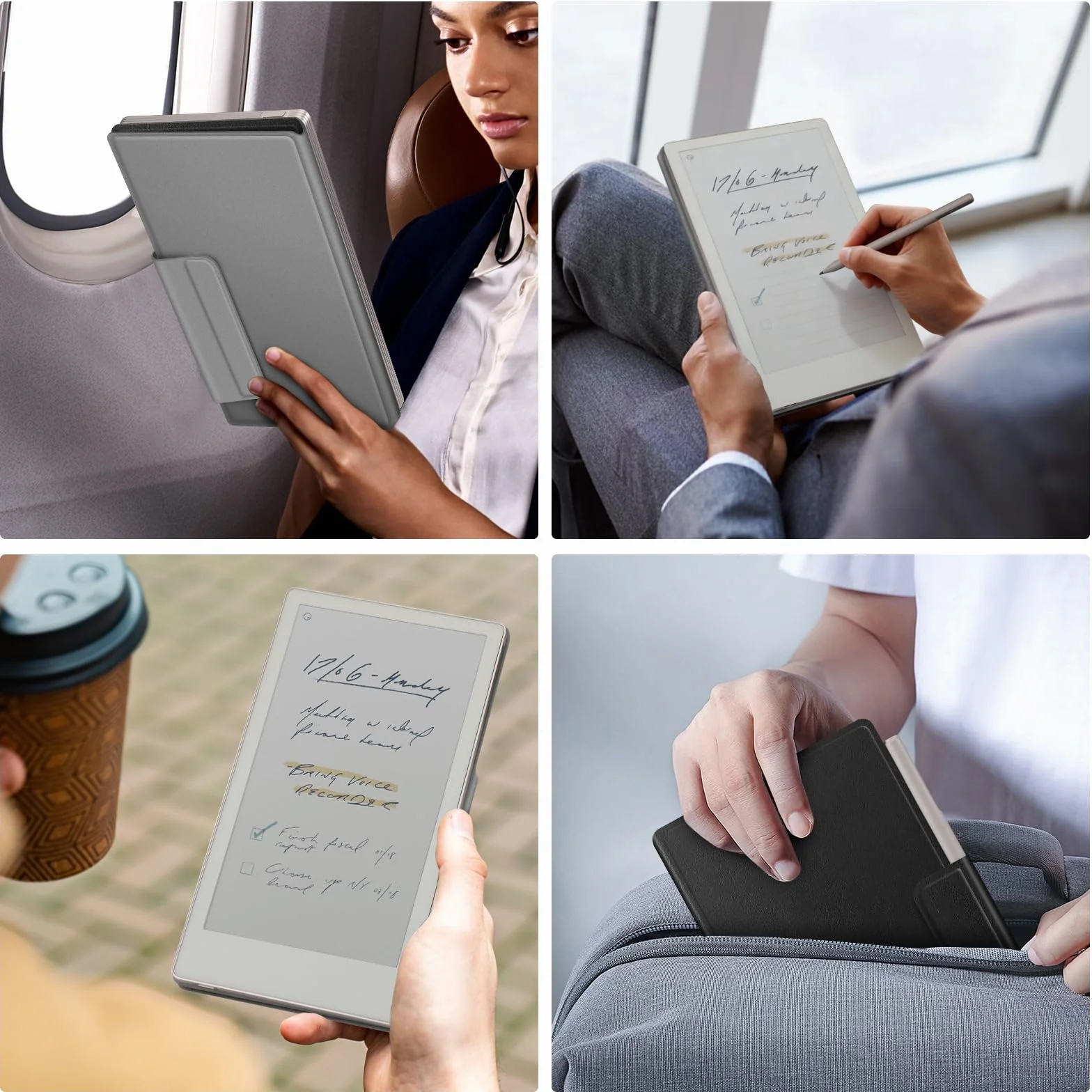 FINTIE Custodia per Remarkable Paper Pro Move 7.3 Pollici 2025 con Portapenna, Custodia Magnetica Sottile e Leggera con Auto Sveglia/Sonno, Nero