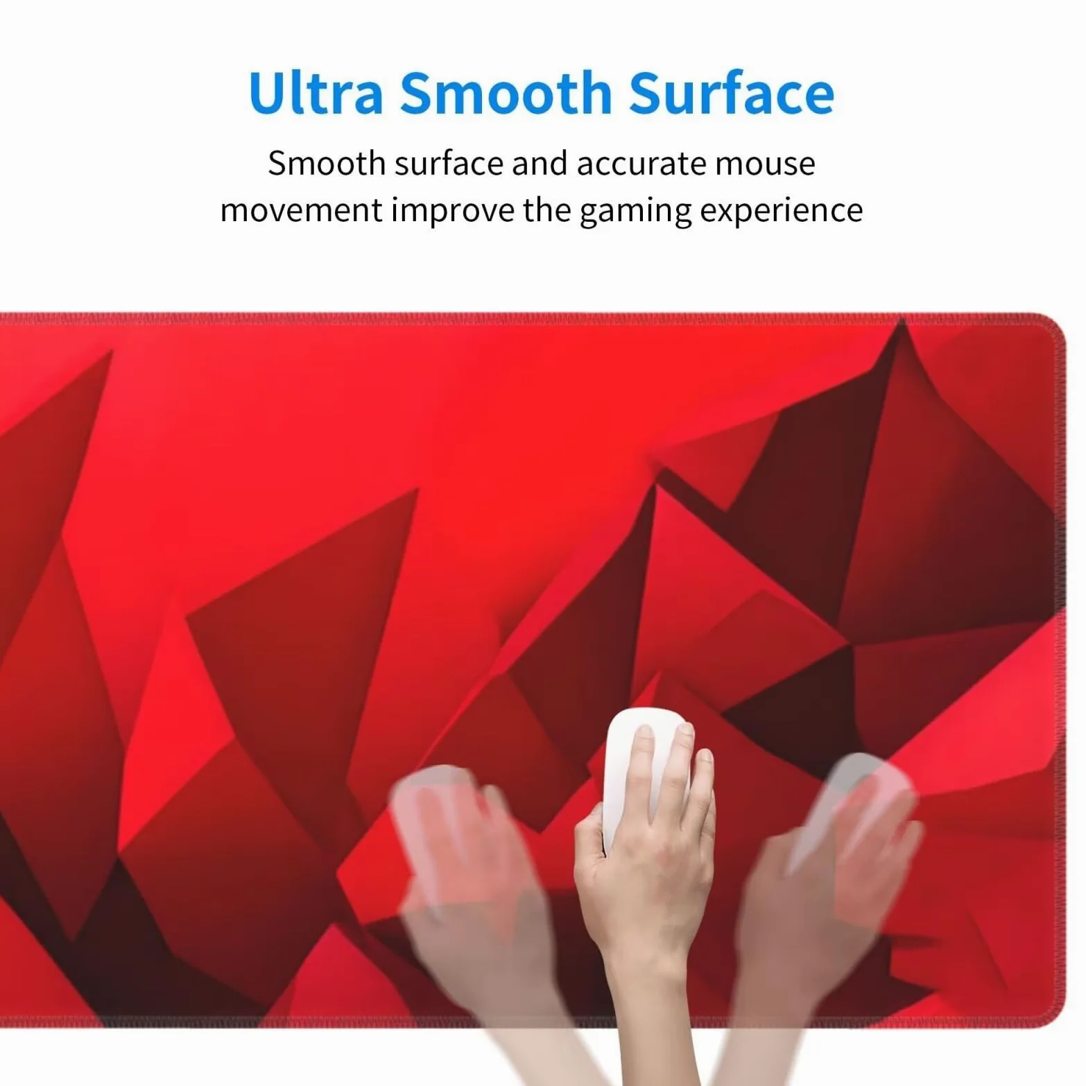 Tappetino Mouse, Tappetino Mouse Gaming Grande XXL 1500x800x3mm Tappetino Scrivania Mouse Pad, Base in Gomma Antiscivolo, Bordi Cuciti,Lavabile, Mousepad per Ufficio e Gaming (rosso) R-288
