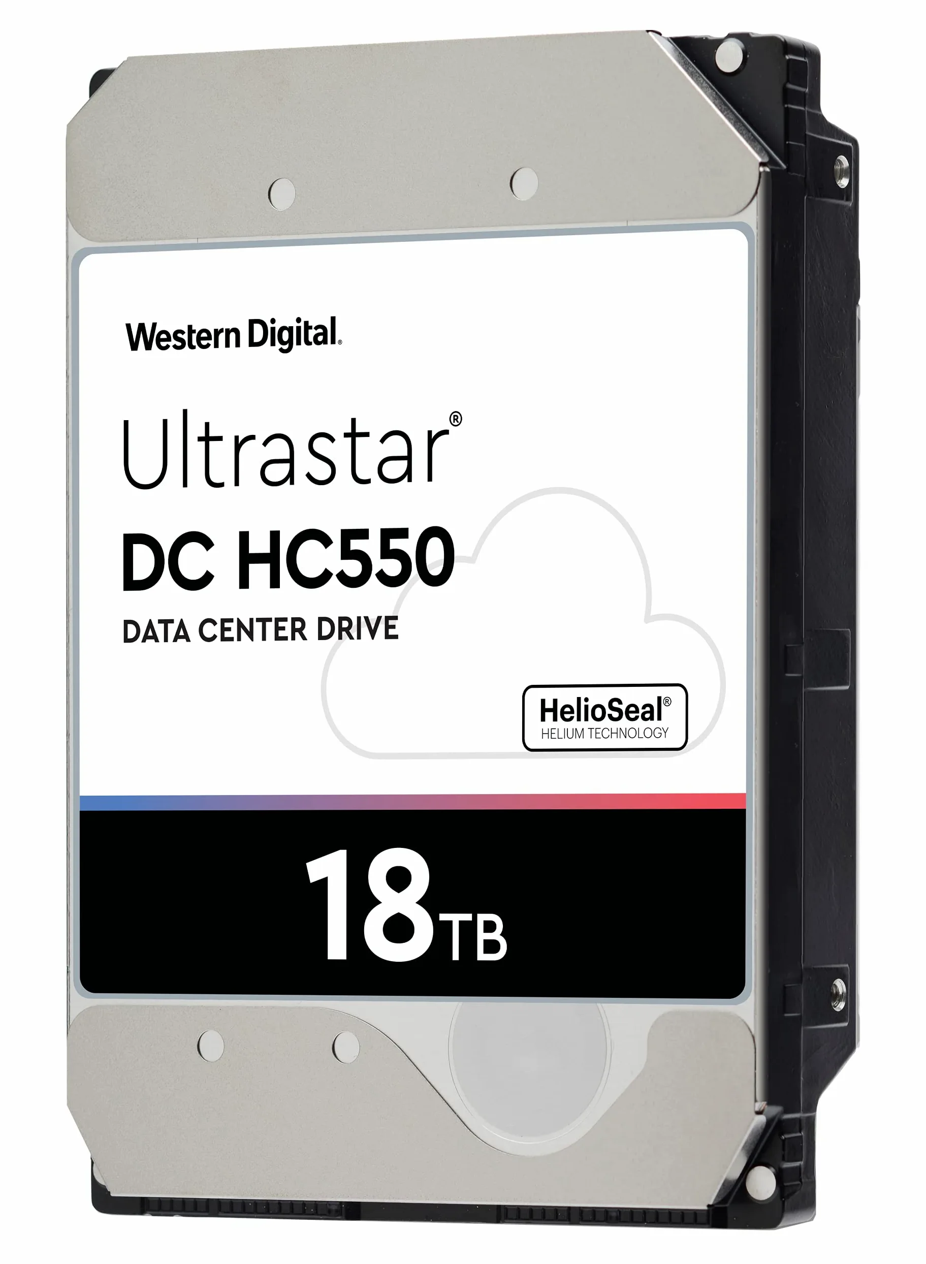 WD Ultrastar DC HC550 WUH721818AL5204 - Vaste schijf - 18 TB - intern - 3.5" - SAS 12Gb/s - 7200 tpm -buffer: 512 MB (0F38353)