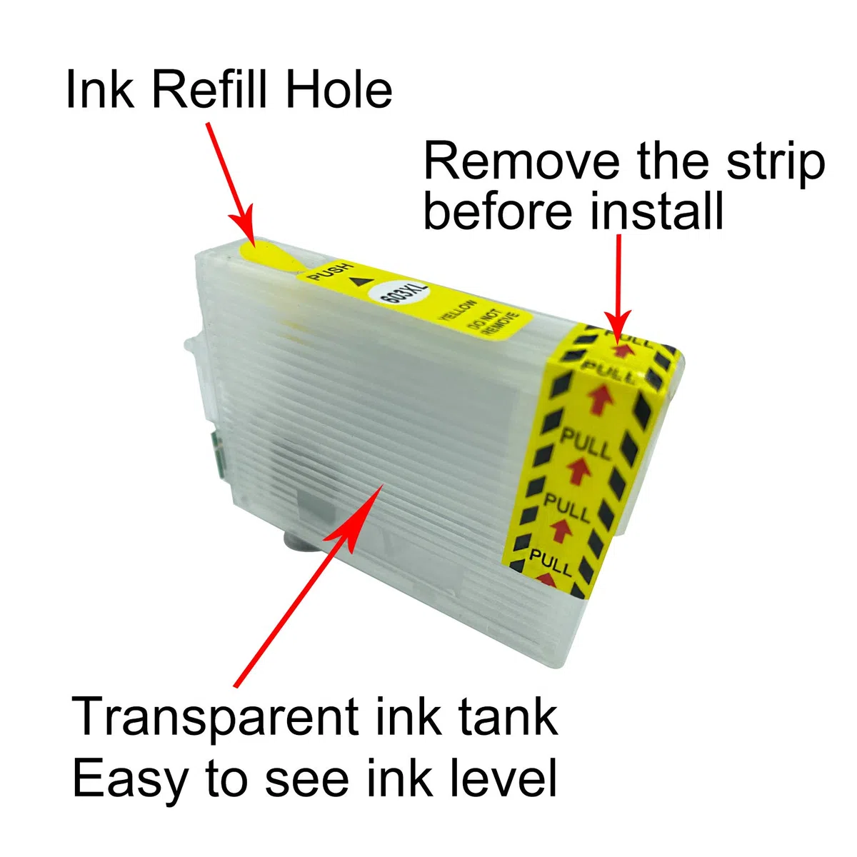 F-INK - Cartucce d'inchiostro ricaricabili vuote compatibili con Epson 29 o 29XL, 4 colori T2991 nero T2992 ciano T2993 magenta T2994 giallo