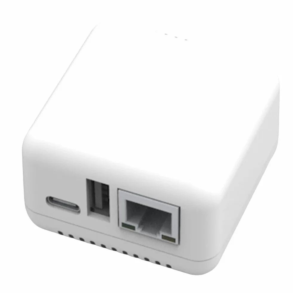 1 rete NP330 USB 2.0 Print Server USB 2.0 Mini server stampante RJ45 – Connessione 100 mbit/S per telefoni Android, spina EU