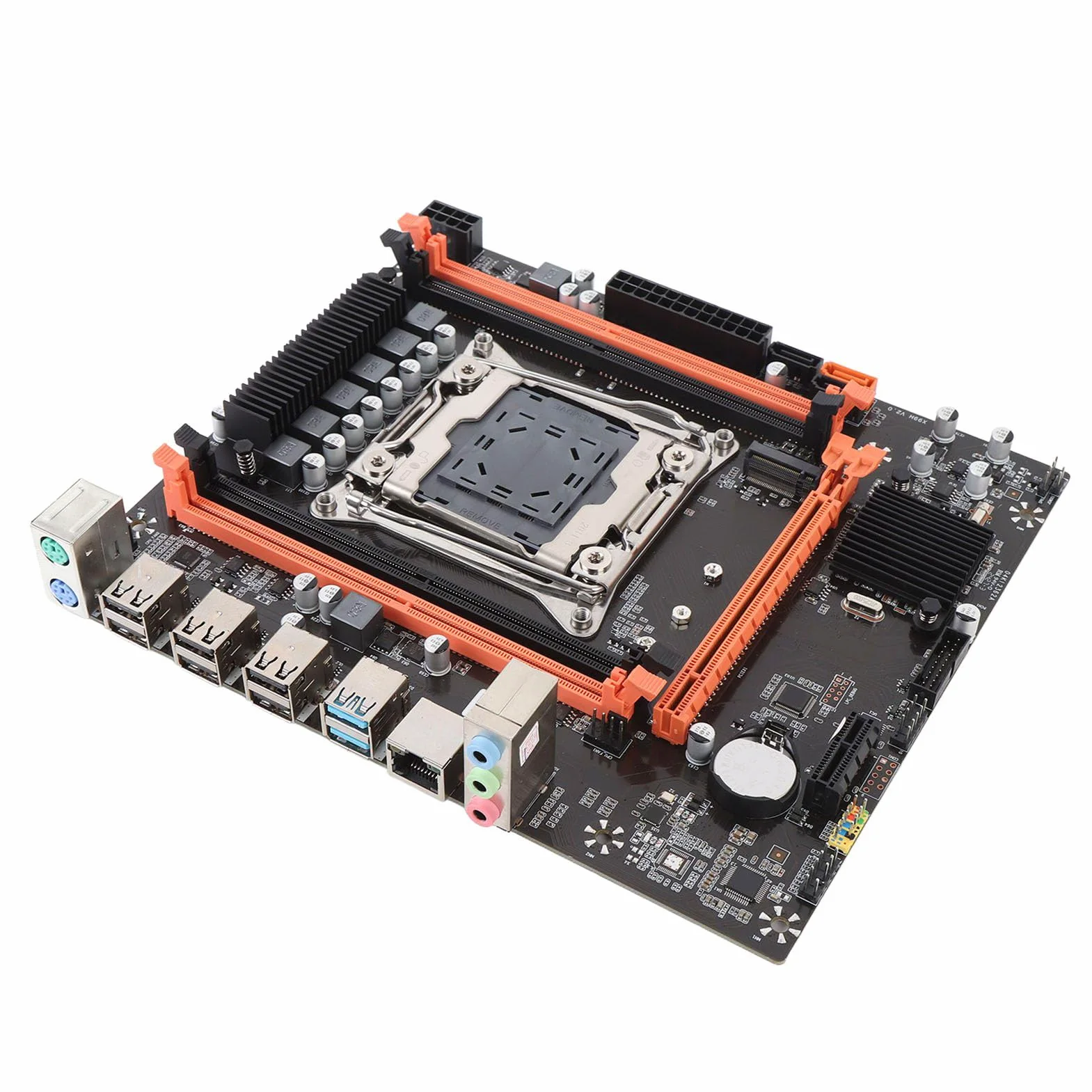 Cocoarm Scheda Madre X99H M ATX, Mainboard DDR4 LGA 2011-3 con 4 DIMM 128GB M.2 NVMe USB 3.0 VGA HD per E5 V3 V4 I7 58xx 68xx Aggiornamento Assemblaggio PC Desktop