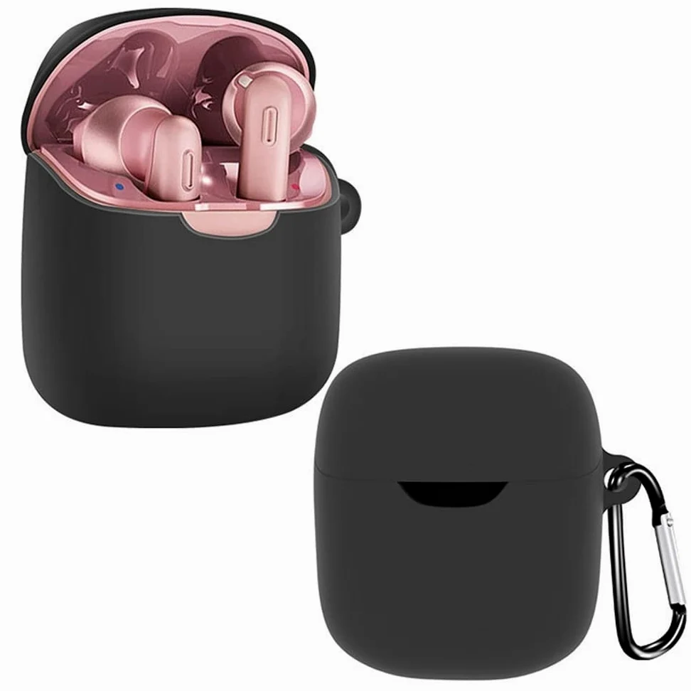 Custodia protettiva in silicone per auricolari anti-caduta per JBL Tune 220 TWS Accessori per auricolari wireless BT (Blu scuro)