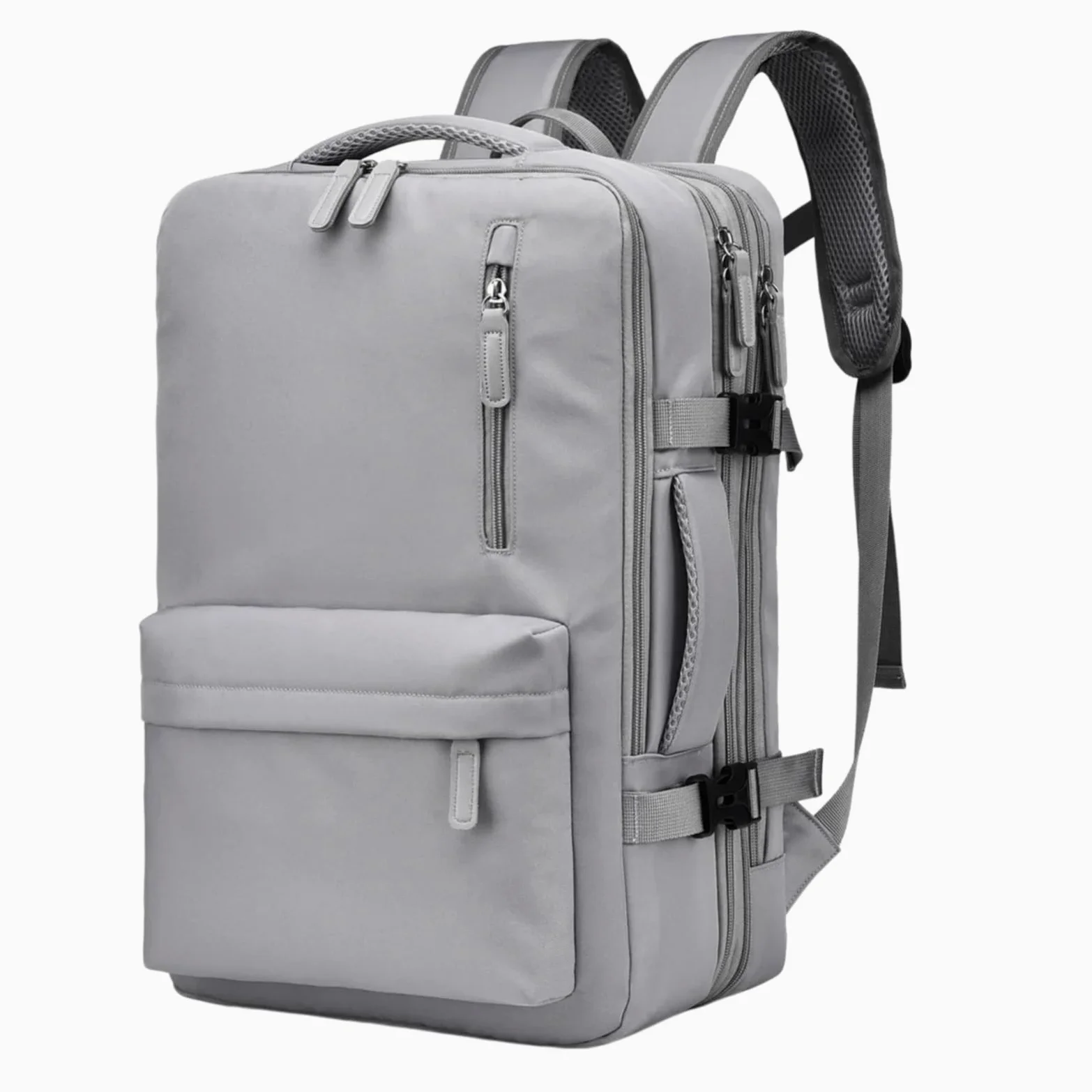 Zaino 40x30x20 della Cabina Dell'aereo, Borsa di Viaggio del Portatile Grande capacità con Compartimenti Stoccaggio Multipli-Grey
