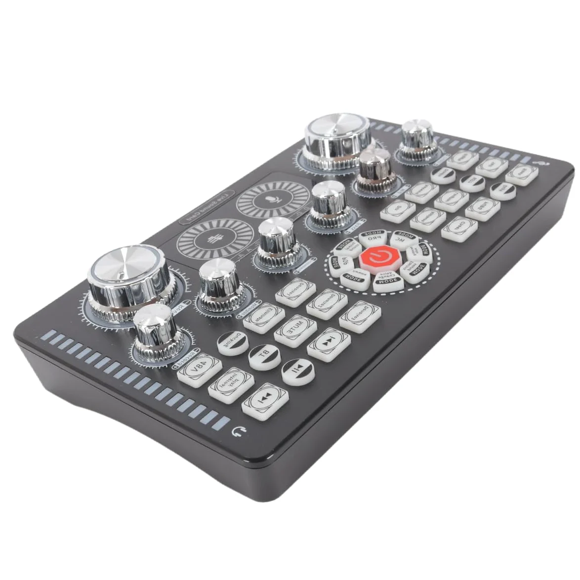 Alide Scheda audio Q7 Live, alimentazione Phantom a 48 V, riduzione del rumore di terza marcia per streaming live, podcast, voice over, canto, PC, smartphone