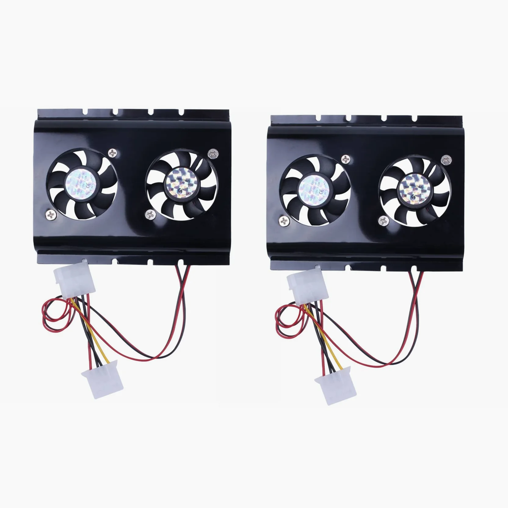 2X Nero 3.5 IDE Hard Disk Drive HDD 2 Fan Cooler per PC