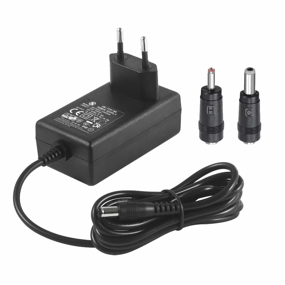 Adattatore di alimentazione da AC a DC 18V 1A, spina 5,5 mm x 2,1 mm, adatto a radio, altoparlanti e sound bar Logitech da 18 Vdc (NON per trapano e batteria)