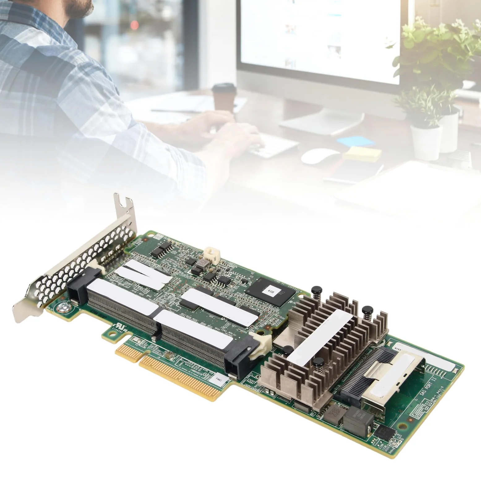 Zunate Smart Array Card, Controller SAS da 12 GB Cache da 4 GB 72 Bit Wide DDR3 1866 MHz FBWC Controller Raid Plug And Play, per Server
