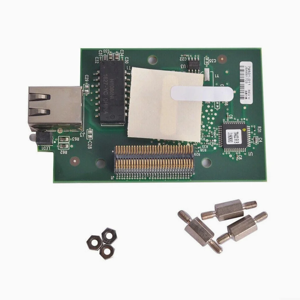 per Zebra ZM400 ZM600 Scheda di Rete Interna Server di Stampa 79823 79501-011 Modulo LAN Ethernet PCB Circuit Board Parte di ricambio Adattatore di rete cablata Stampante per etichette termiche