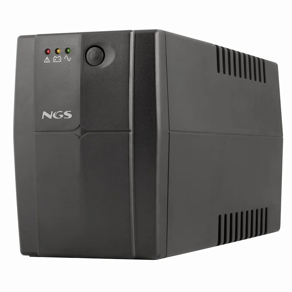 NGS FORTRESS900V3 - Gruppo di continuità UPS, Off Line UPS 600 VA, Tensione a Uscita Stabile di 360W per 2 Prese Schuko