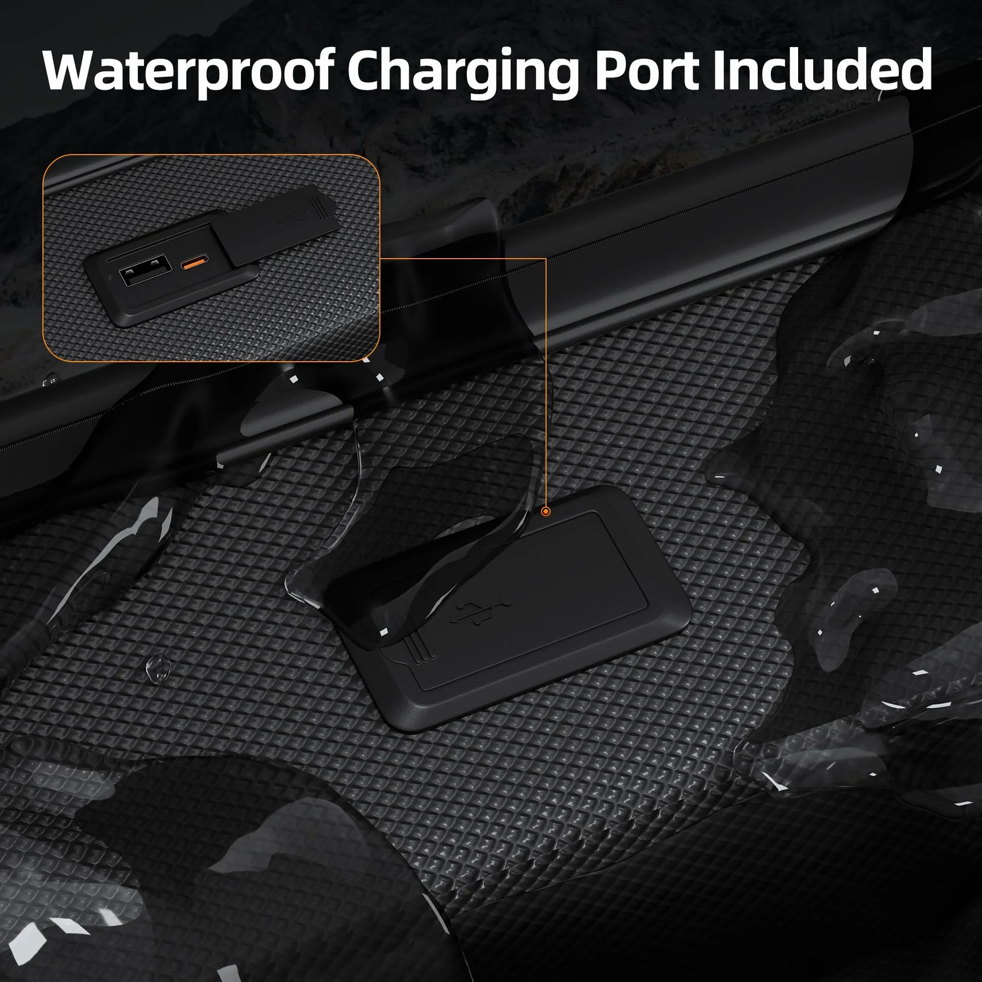 Joinfworld Starlink MINI Zaino Impermeabile con Porta di Ricarica USB,Starlink Mini Case per Cavi di Alimentazione, Adattatore Batteria e Altro con Blocco TSA, Antifurto