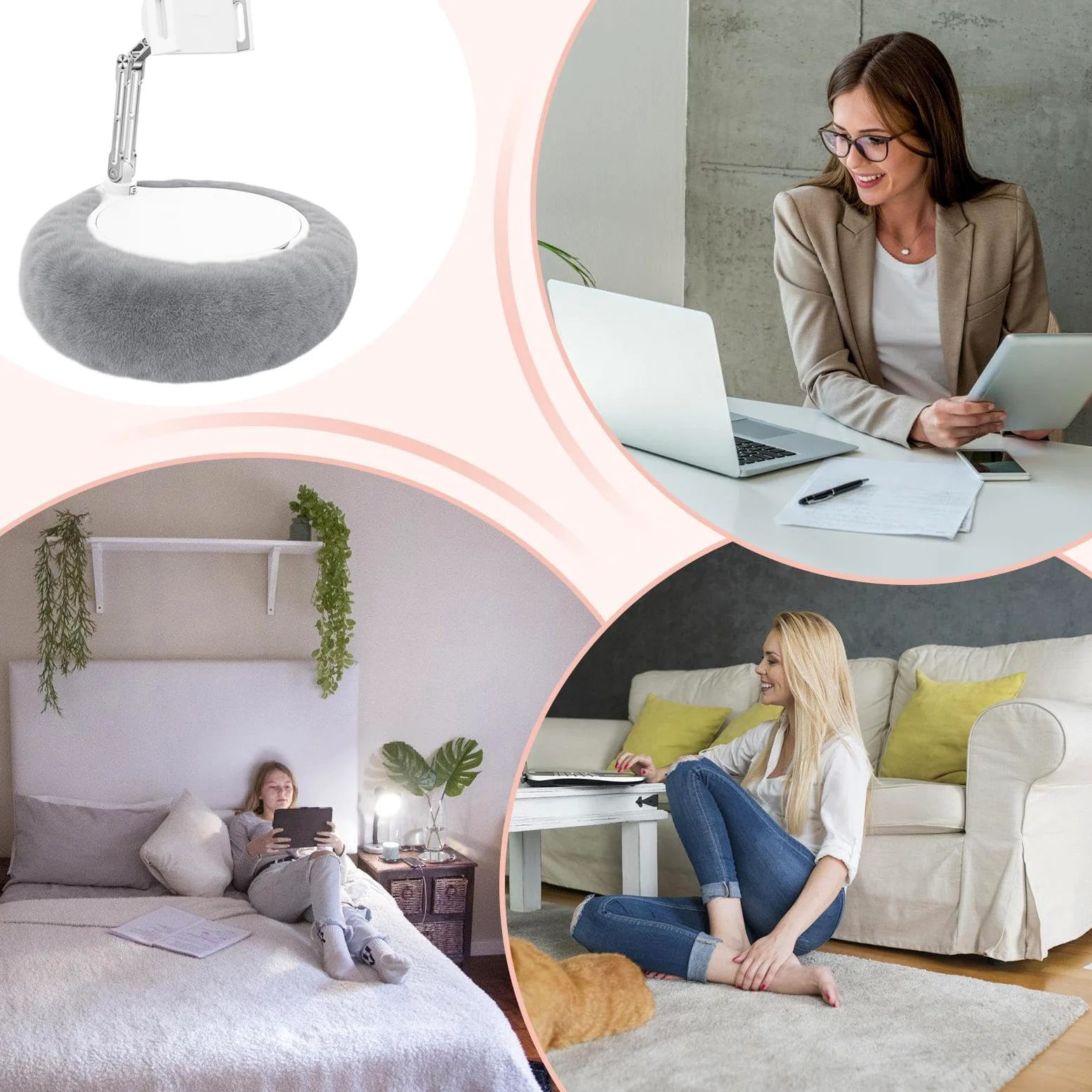 Supporto Cuscino per Telefono Supporto Girevole per Telefono | Supporto Tablet Orientabile per Divano Toilette Scrivania