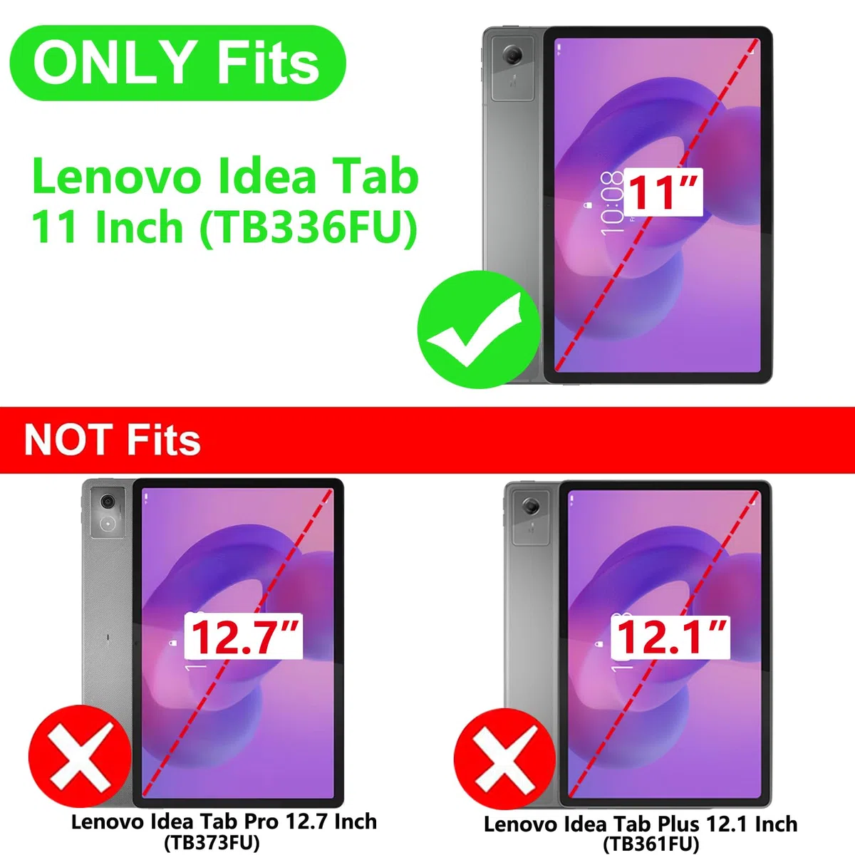 Cover per Lenovo Idea Tab 11 Pollici Con Portapenne Ultra Sottile Intelligente Custodia Tablet,Grigio