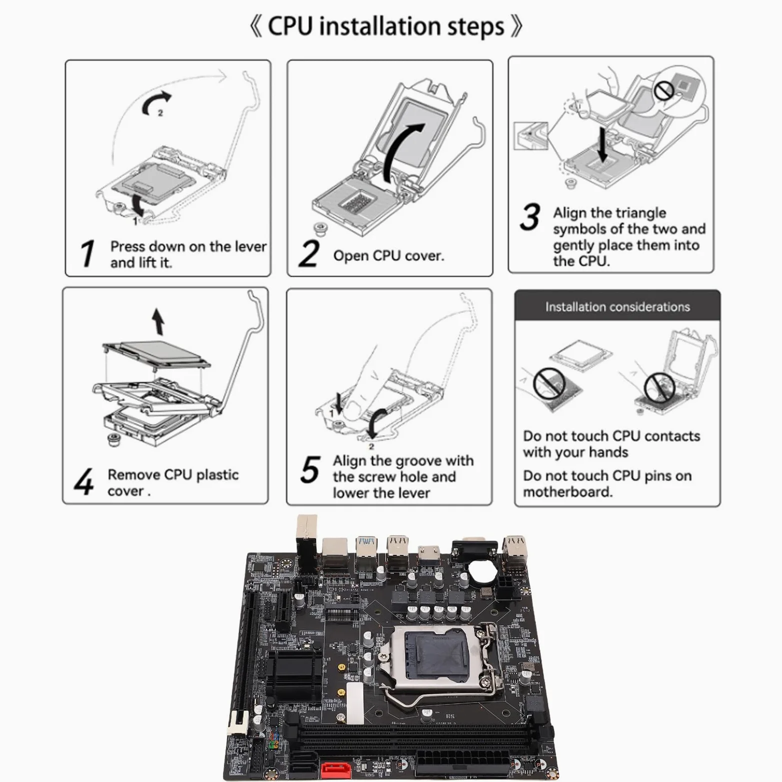 XUMIUZIY B75 COMPUTTA Computer, LGA 1155 Socket 2x8GB DDR3 Board da Gioco con M.2 NVME NGFF ATA3.0 PCI E per Core I3 I5 I7 E3 V2