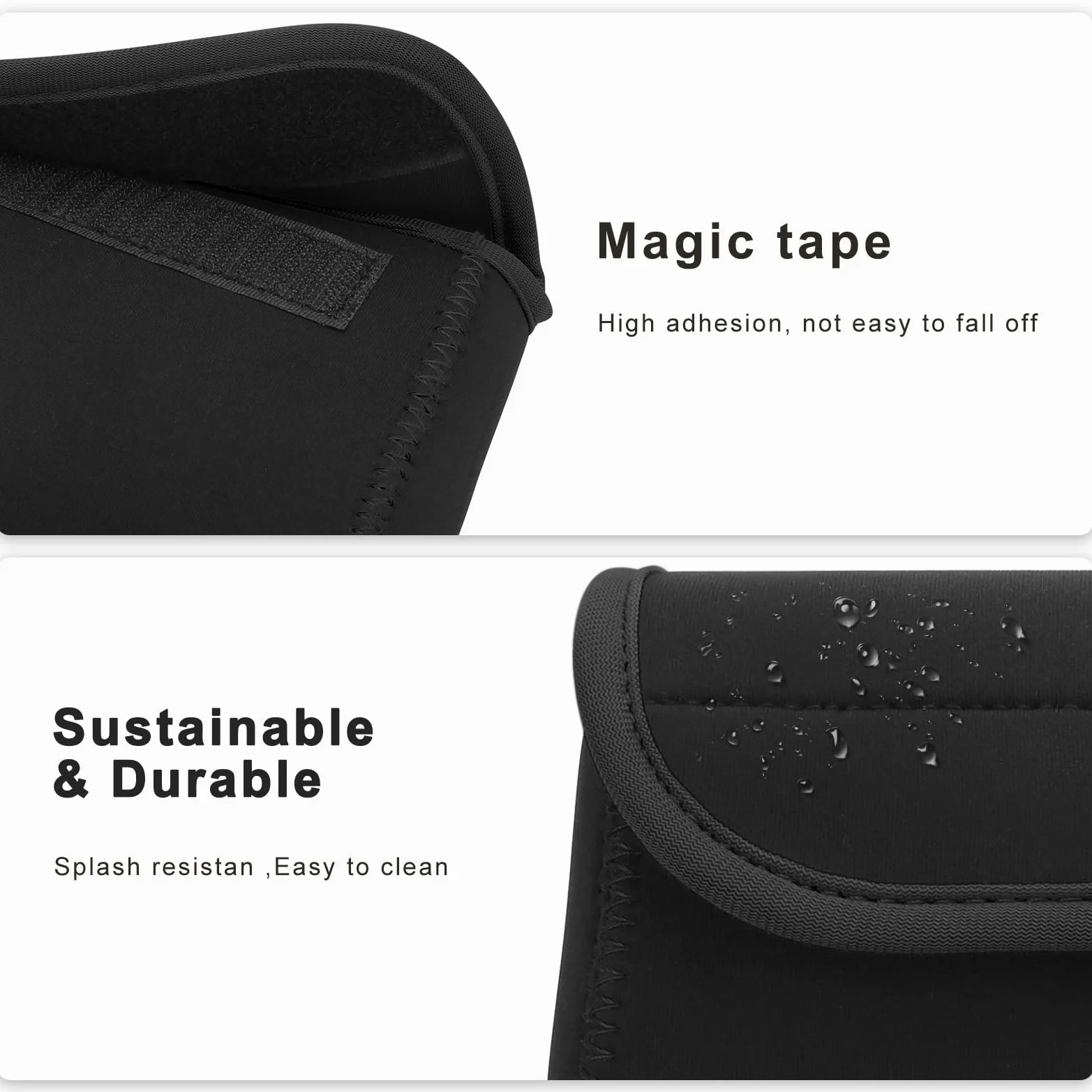 Piccola custodia tecnologica in neoprene, borsa organizer per cavi da viaggio, accessori elettronici, borse per il trasporto di alimentatori MacBook, power bank, mouse wireless, caricabatterie
