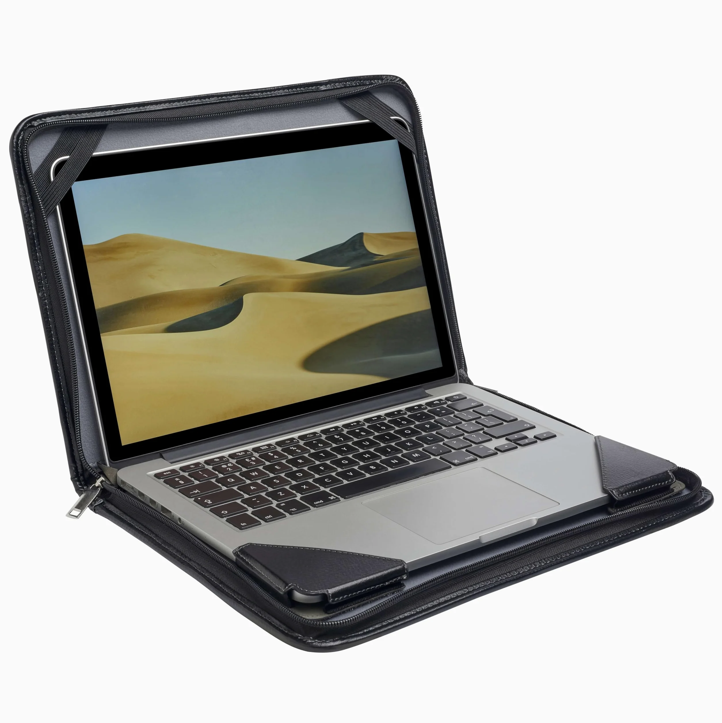 Custodia per laptop in pelle nera - Compatibile con Lenovo IdeaPad 1 Student Laptop da 14" HD