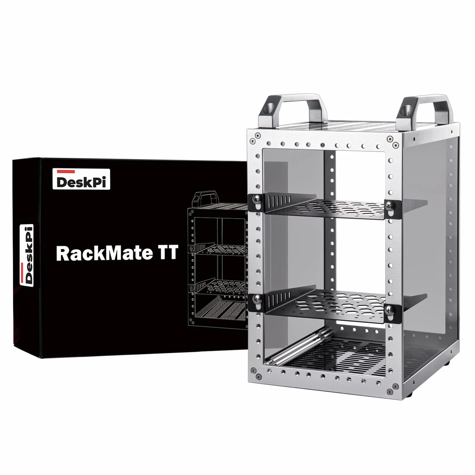 GeeekPi DeskPi RackMate TT Mini Server Cabinet per Mini PC, rete, server, apparecchiature audio e video