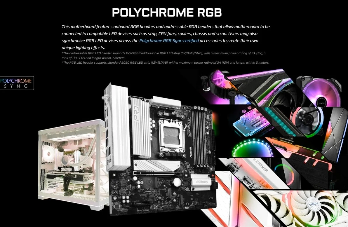 MB ASRock AMD AM5 B850M Pro RS WiFi