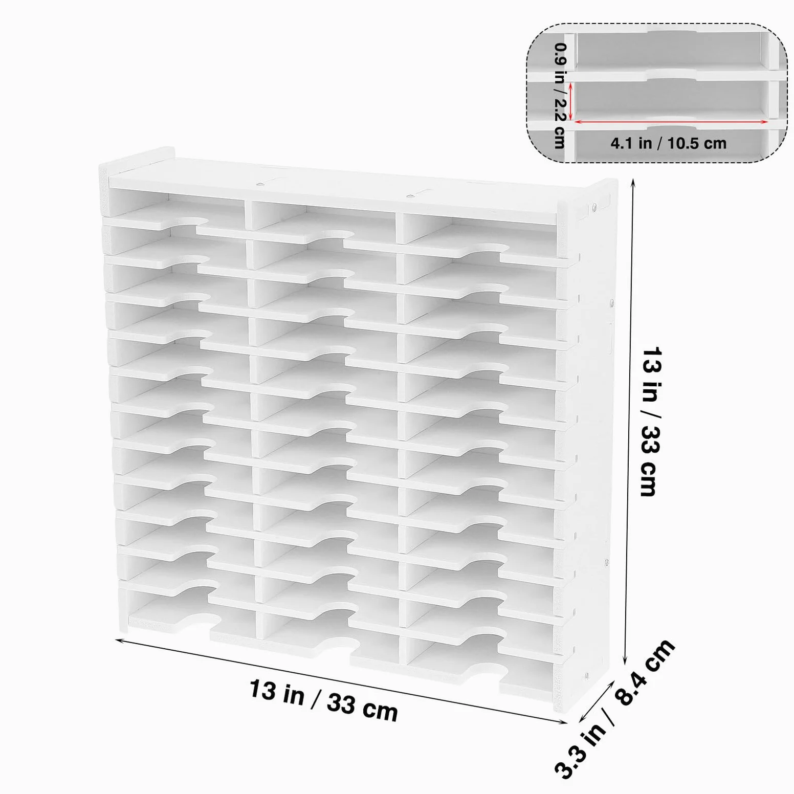 Scatola Porta CD Bianca in Legno Resistente All'usura Scomparti Multipli per Dvd e Cd, come Regalo per Organizzare e Proteggere i Dischi Evitando Urti
