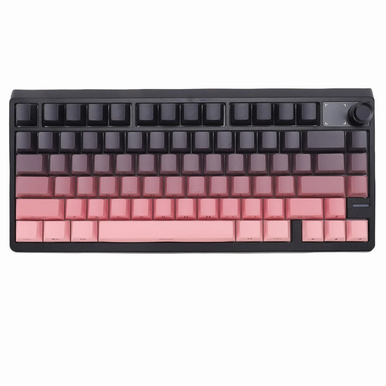 Asixxsix Tastiera da Gioco Meccanica, 3 modalità Wireless Bluetooth 2.4G Cablata con Batteria da 4000 MAh, Interruttori Sostituibili a Caldo, Copritasti PBT a 79 Tasti, (Rosa)
