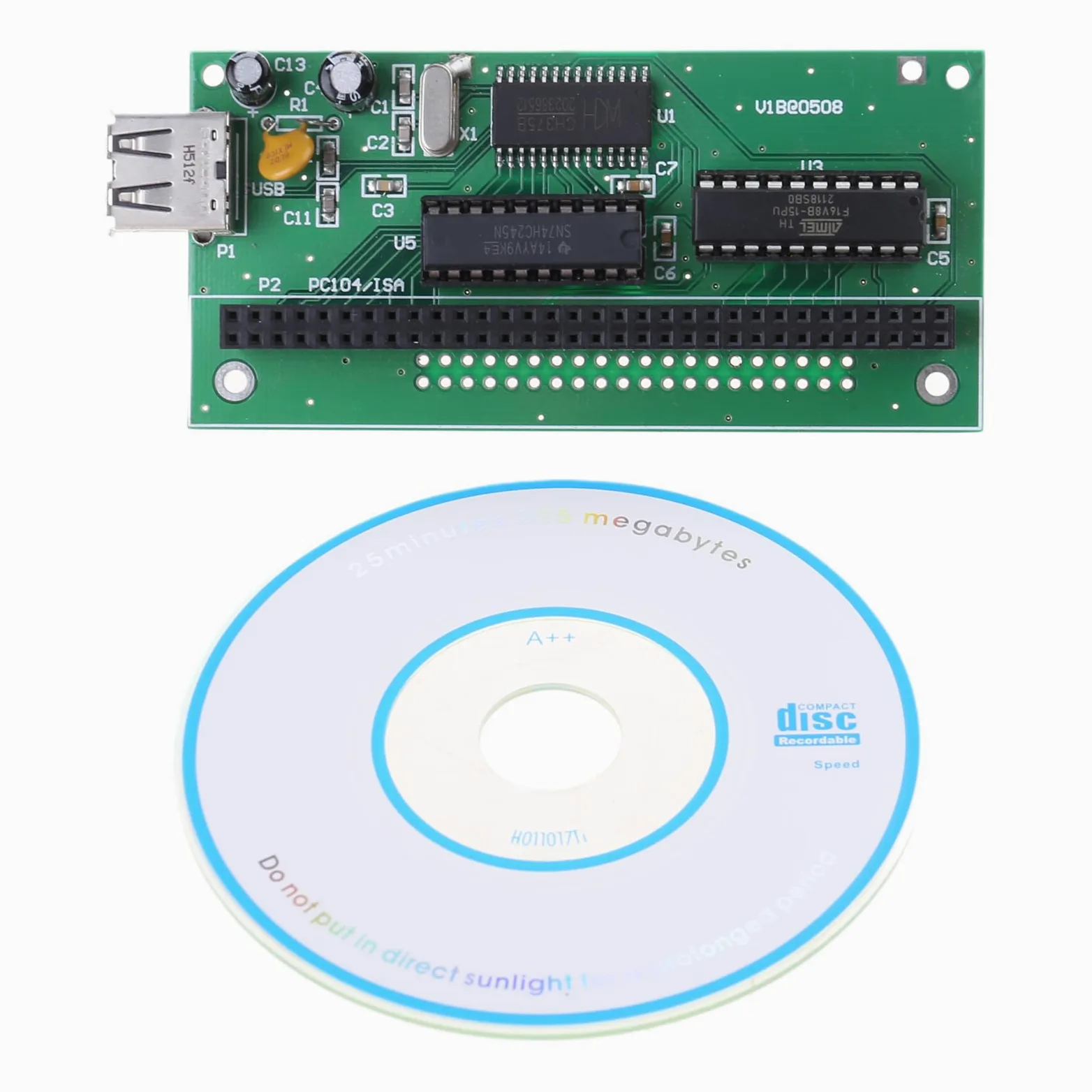 Scheda adattatore PC104 a USB PC104-USB per lo scambio di dati, scheda di conversione per sistemi informatici di controllo industriali