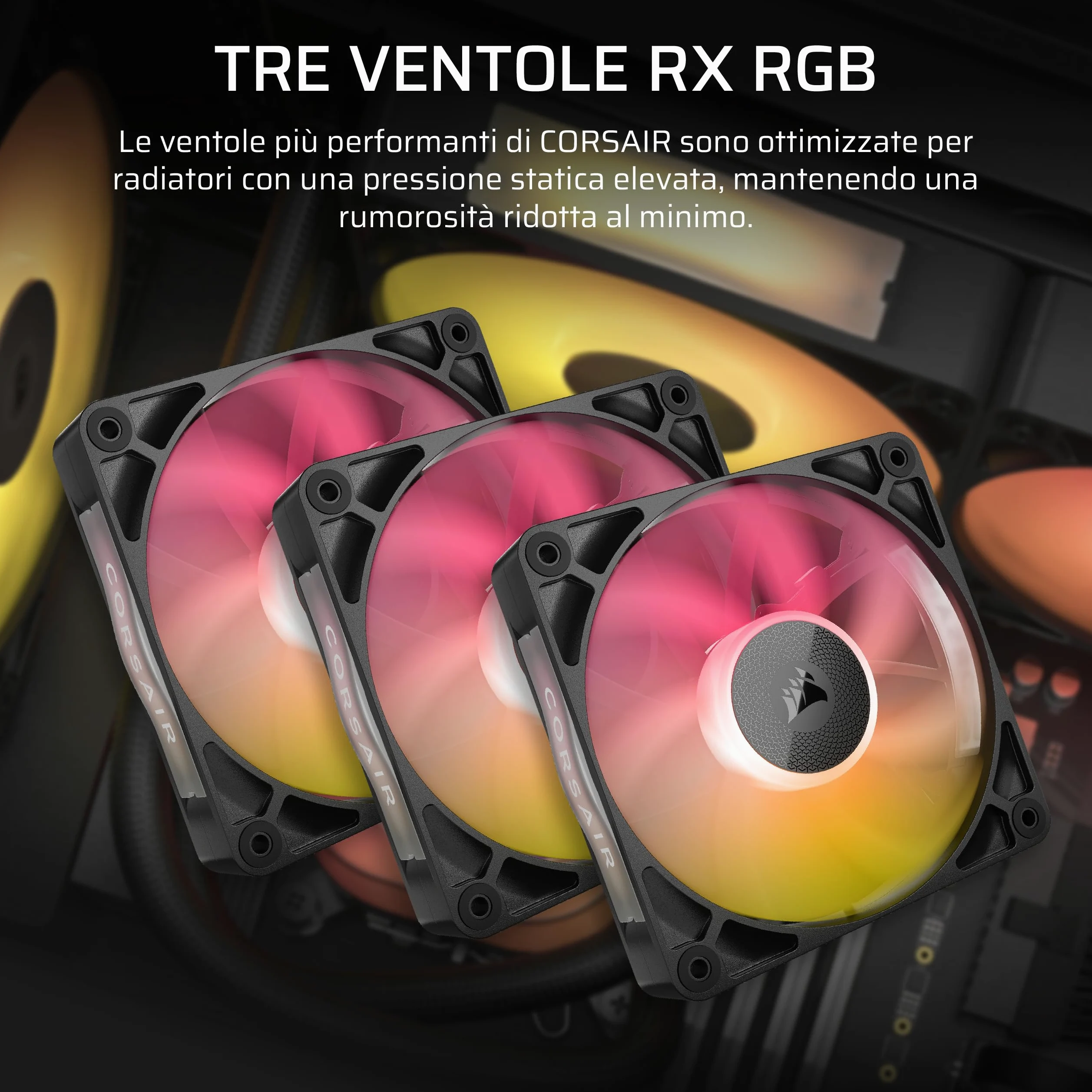 CORSAIR iCUE LINK TITAN 360 RX LCD Raffreddatore CPU a Liquido – Motore di Raffreddamento FlowDrive – Intel LGA 1851/1700, AMD AM5/AM4 – 3x RX120 Ventole RGB – iCUE LINK System Hub Incluso – Nero