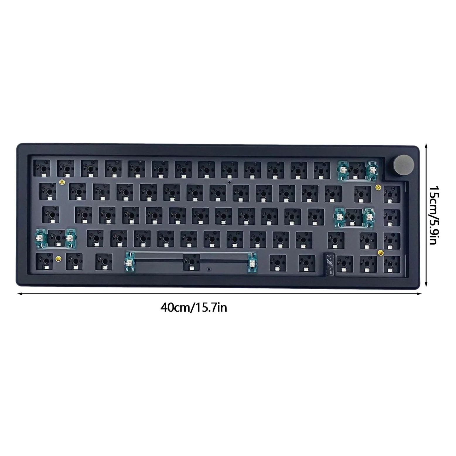 Tastiera meccanica wireless – Tastiera meccanica retroilluminata RGB | compatta per PC per giochi – Computer da scrivania portatile tastiera wireless 67 tasti forniture ufficio per soggiorno