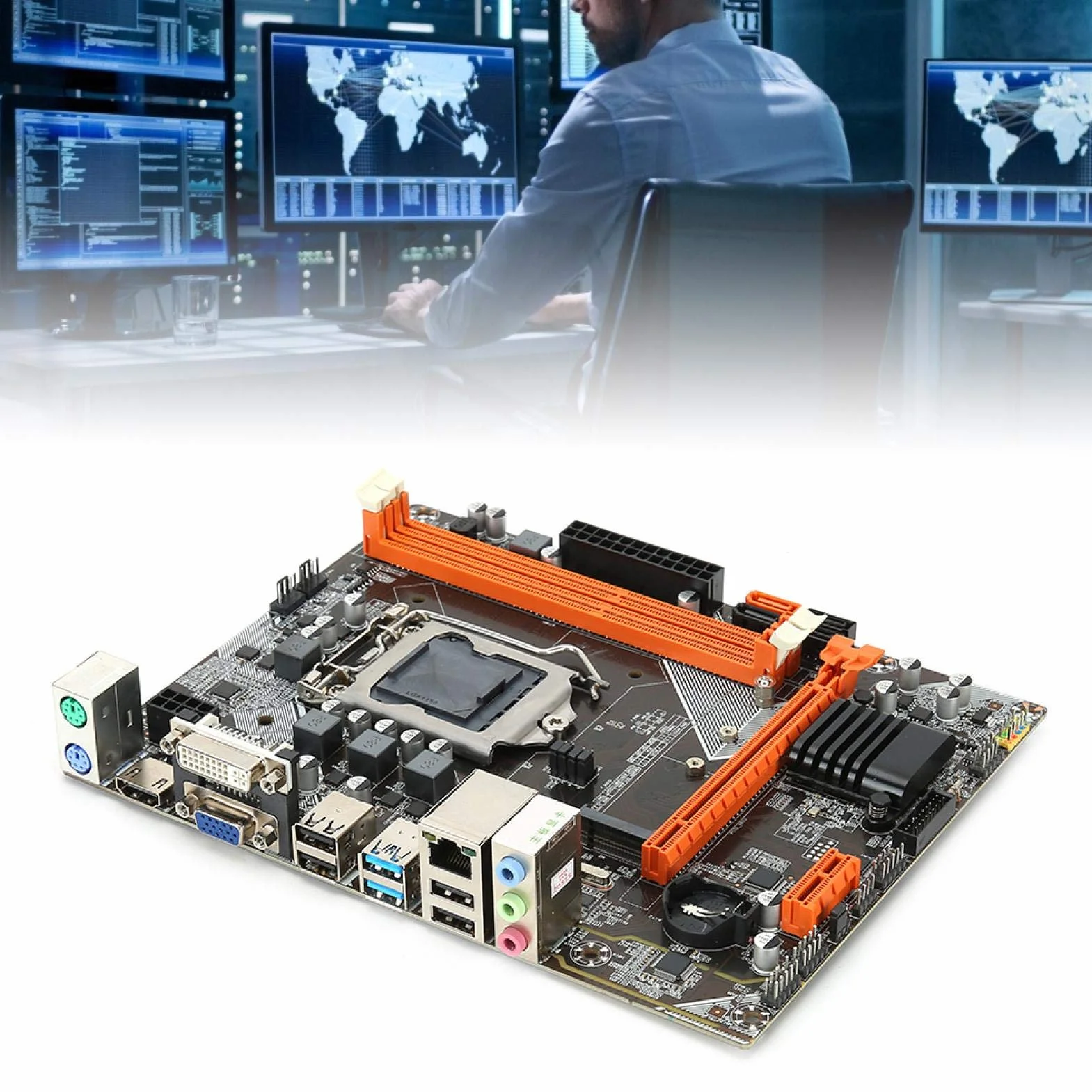 Scheda madre, scheda madre B75 M.2 Scheda madre desktop a 1155 pin Trasmissione ad alta velocità Doppia interfaccia USB 3.0 per computer desktop