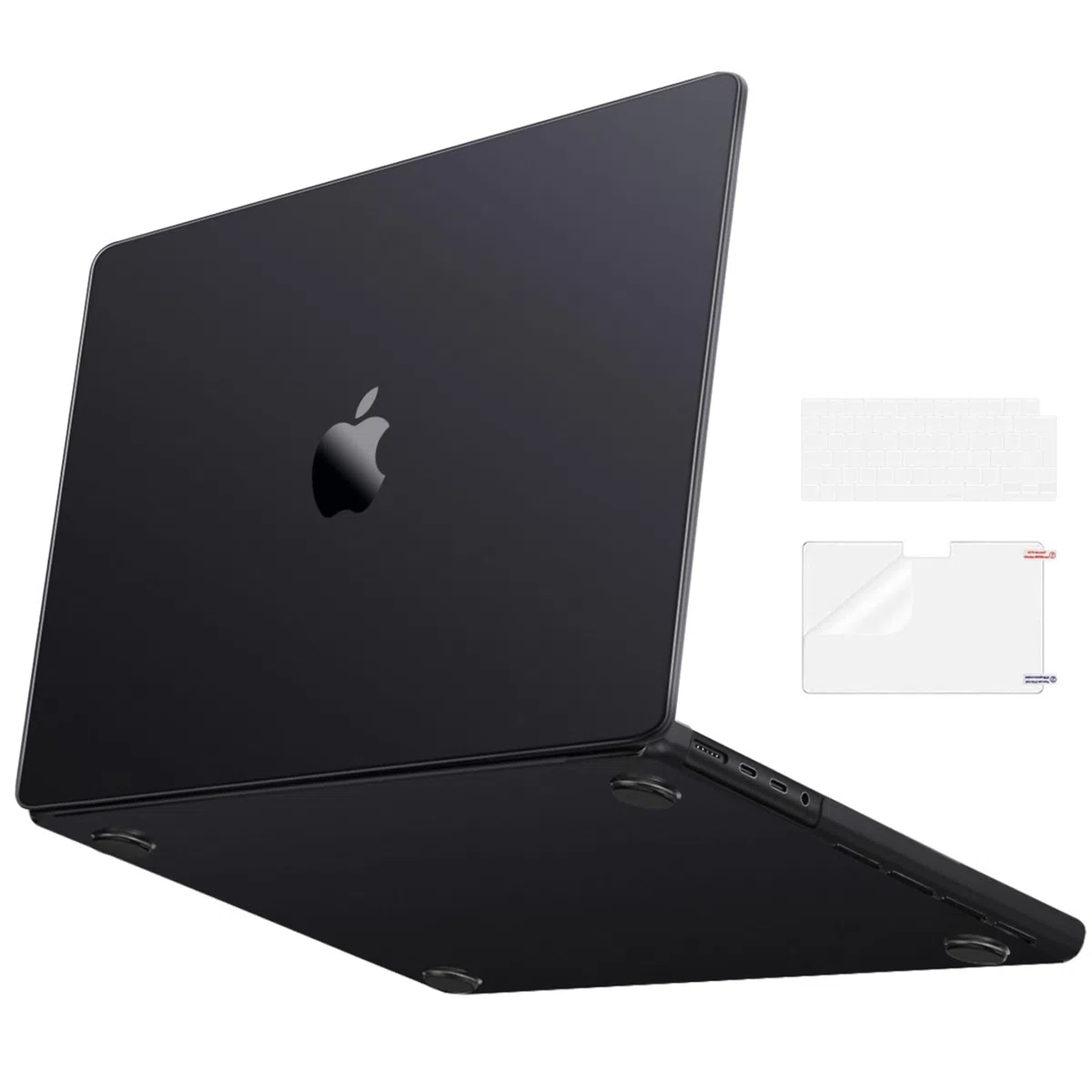 MOSISO Custodia Compatibile con MacBook Pro 14 Cover 2025 2024-2021 M5 A3434 M4 A3112 A3185 A3401 M3 A2918 A2992 M2 A2779 M1 A2442, Case Naturale Ultra-Sottile&Copritastiera&Pellicola, Spazio Nero