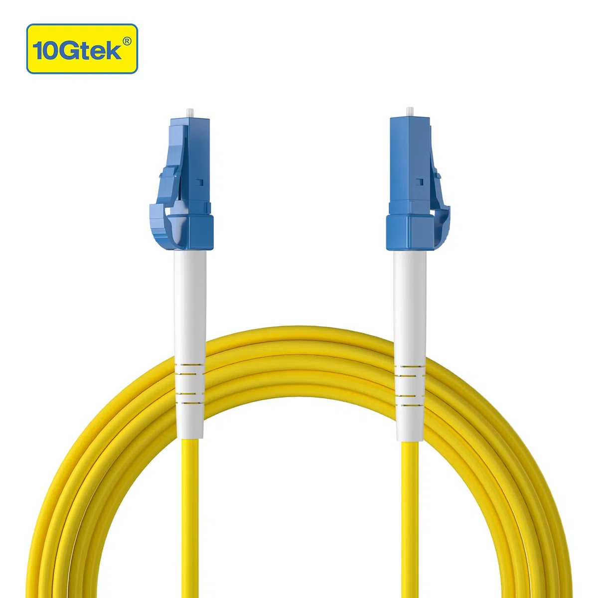 LC-LC Simplex Fiber Patch Cord, 9/125μm Single Mode, LSZH, 100 ft/30 m
