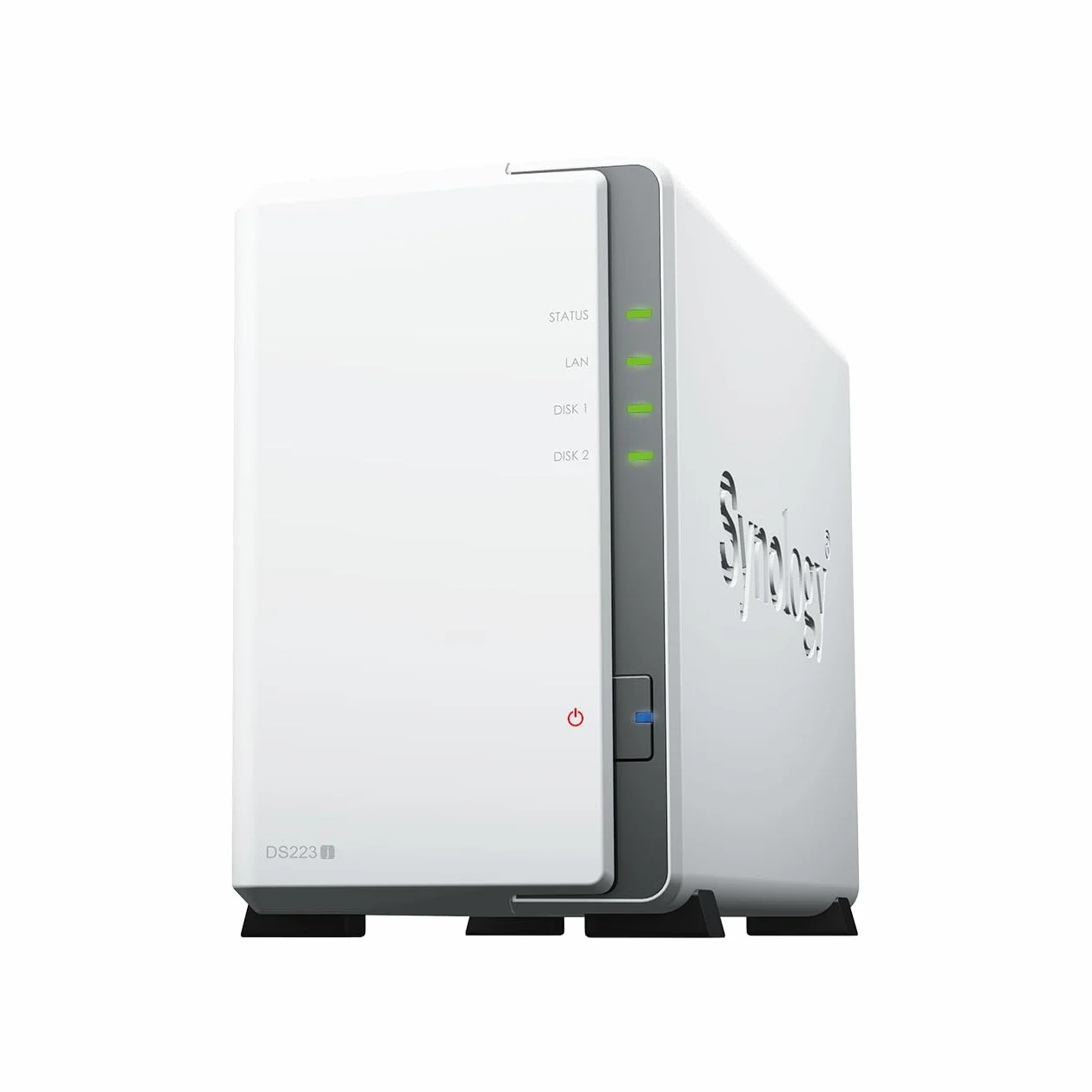 Synology DS223j - Diskstation NAS a 2 alloggiamenti (Realtek RTD1619B 4-Core 1,7 GHz 1 GB DDR4 RAM, 1 porta LAN RJ-45 1GbE), bundle da 8 TB con 2 dischi rigidi NAS IronWolf Seagate da 4 TB