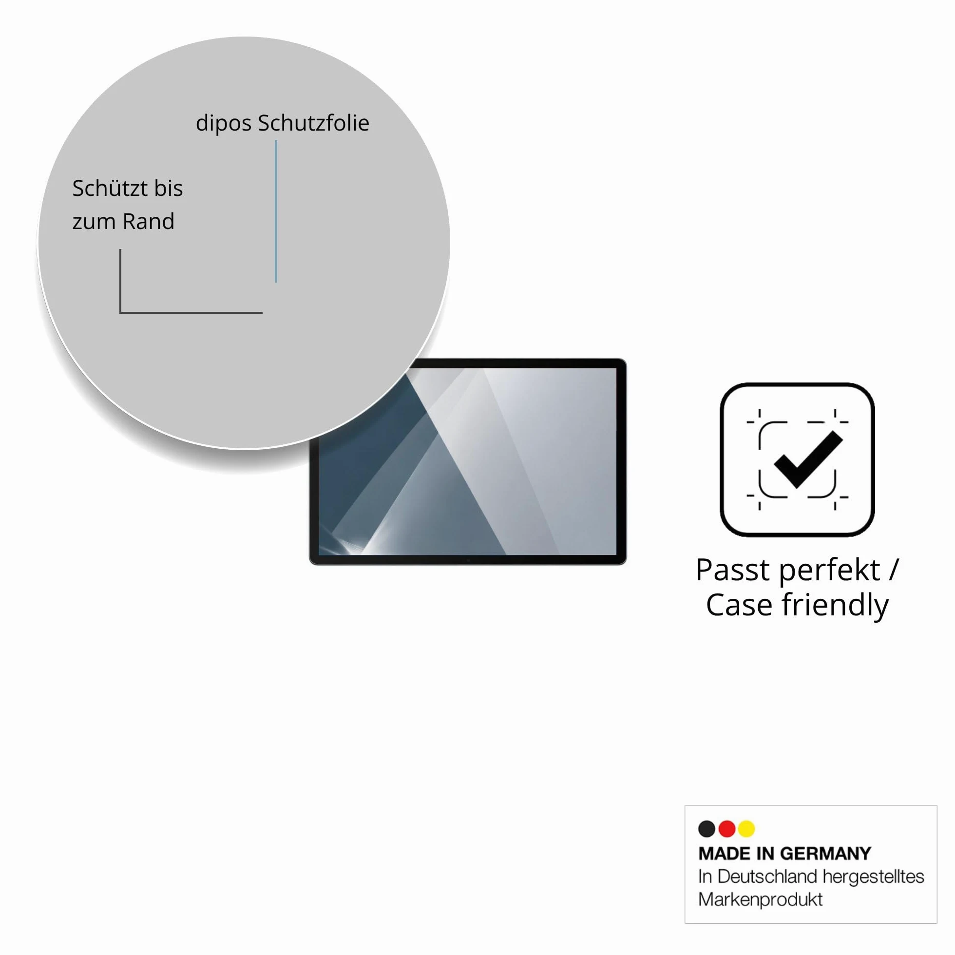 dipos 2x Pellicola Protettiva 9H trasparente per Doogee U14 | Non si rompe e non si scheggia, non è vero vetro, Anti-Shock, si adatta perfettamente, antigraffio, senza bolle, autoadesiva