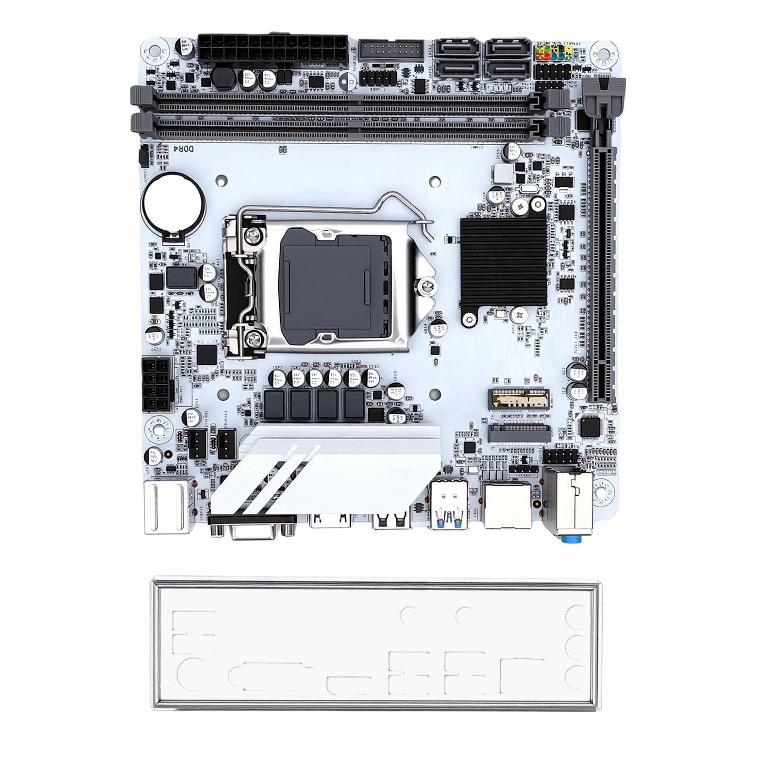 Luocute Scheda Madre H510 ITX per LGA1200, DDR4 a Doppio Canale da 64 GB | MITX 170x170mm, Supporta di Decima/undicesima Generazione, M.2 NVMe PCIe 3.0, VGA+, Realtek Gigabit LAN