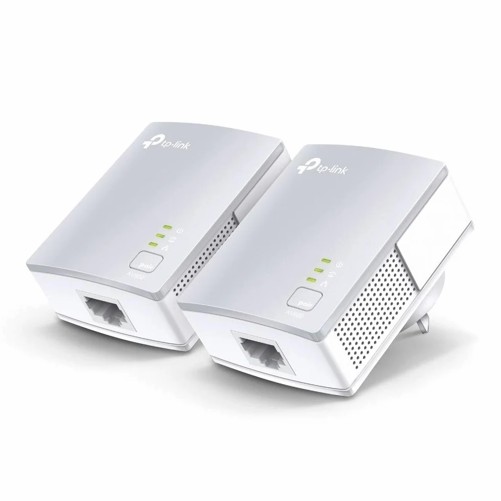 TP-Link TL-PA4010 Kit Powerline, AV600 Mbps Su Powerline, 1 Porta Ethernet, Plug And Play, Bianco & TL-SF1005D Switch Desktop, 5 Porte RJ45 10/100 Mbps, Plug & Play
