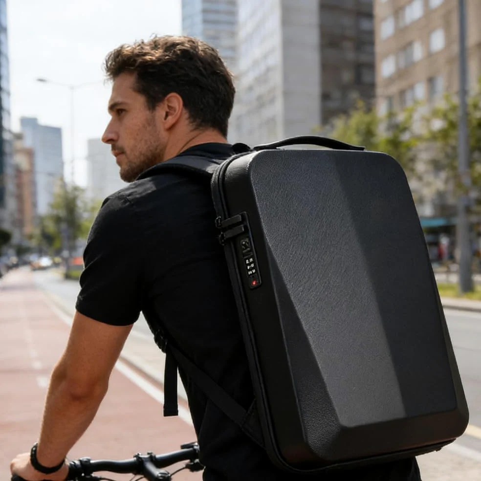 Zaini uomo donna, guscio rigido zaino da viaggio zaino da 17 pollici computer portatile impermeabile, zaino da lavoro antifurto zaino scuola con porta USB per sport business quotidiano